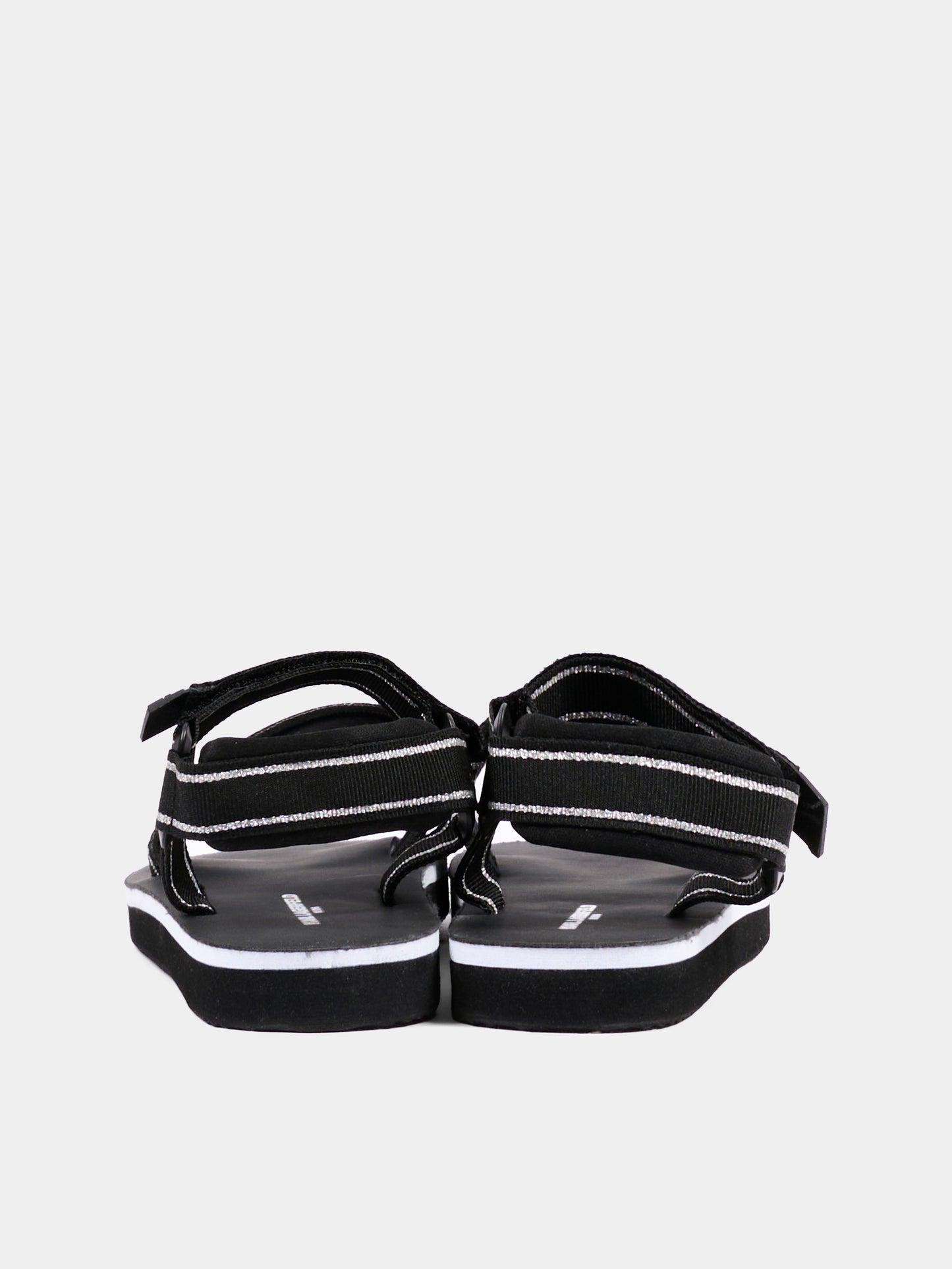 Sandali neri per bambina con logo,Karl Lagerfeld Kids,Z30374 09B