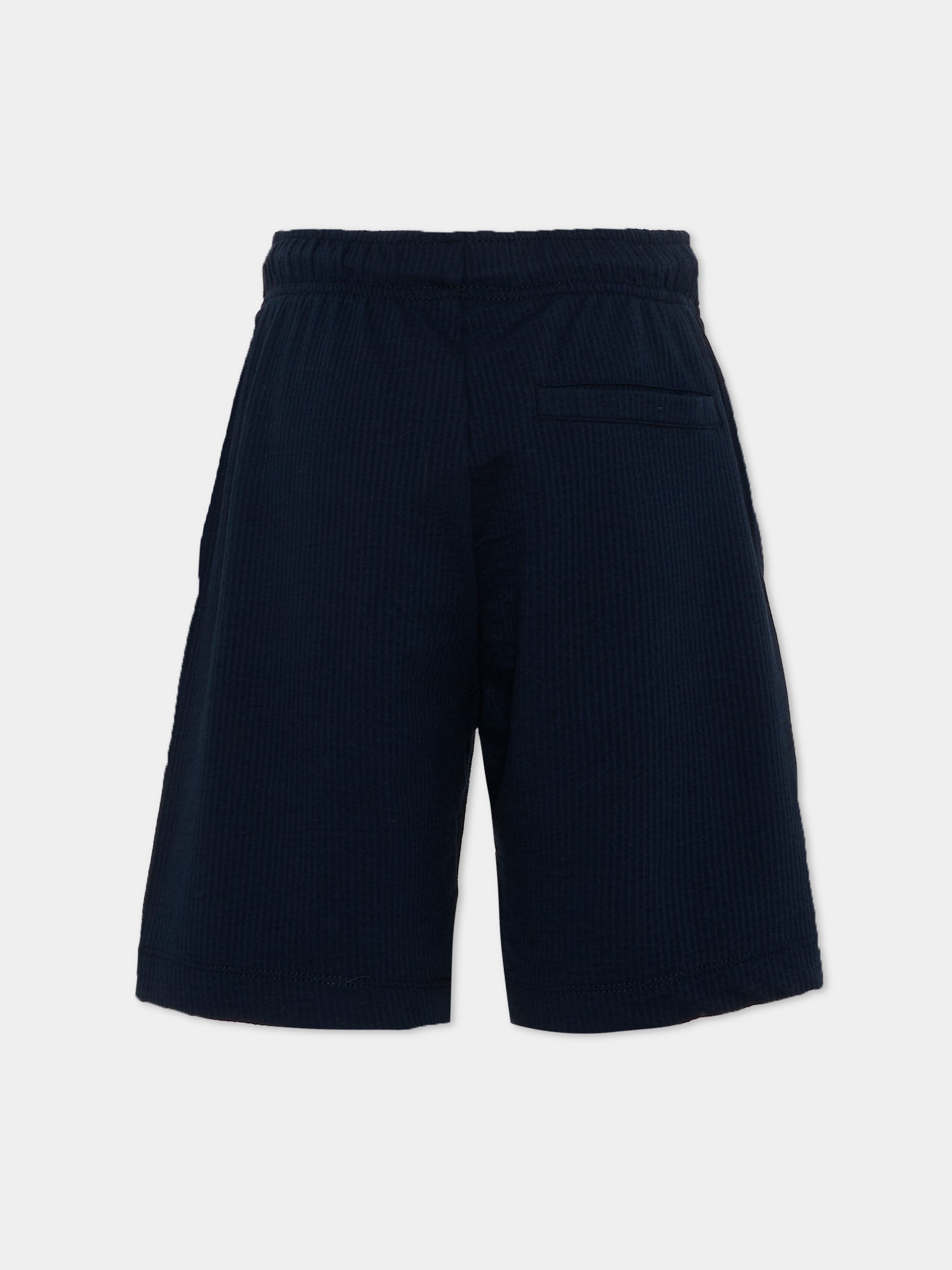 Shorts blu per bambino con logo,Tommy Hilfiger Junior,KB0KB10303 C1G