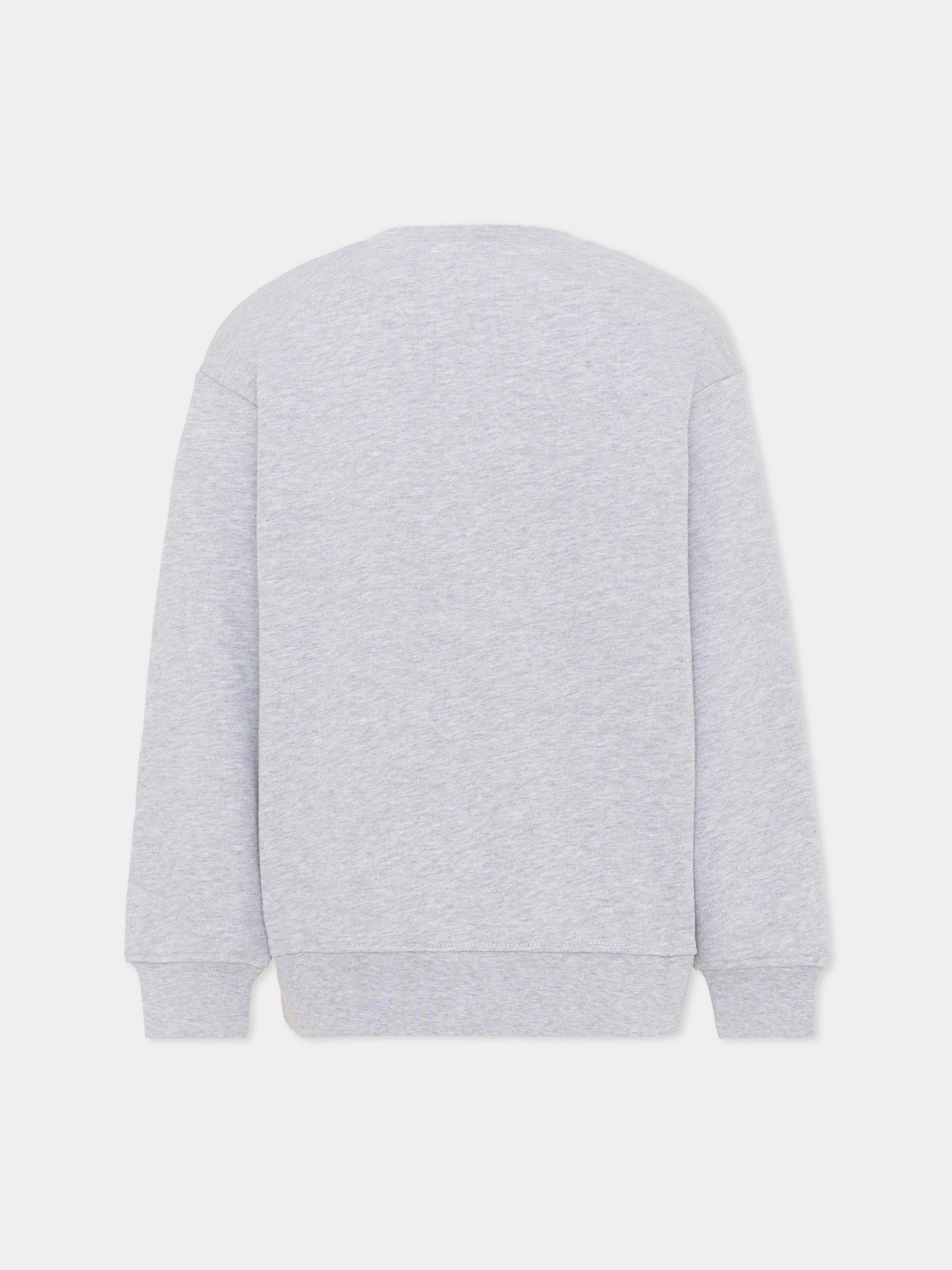 Felpa grigia per bambini con logo,Msgm Kids,S6MSJUSW220 271