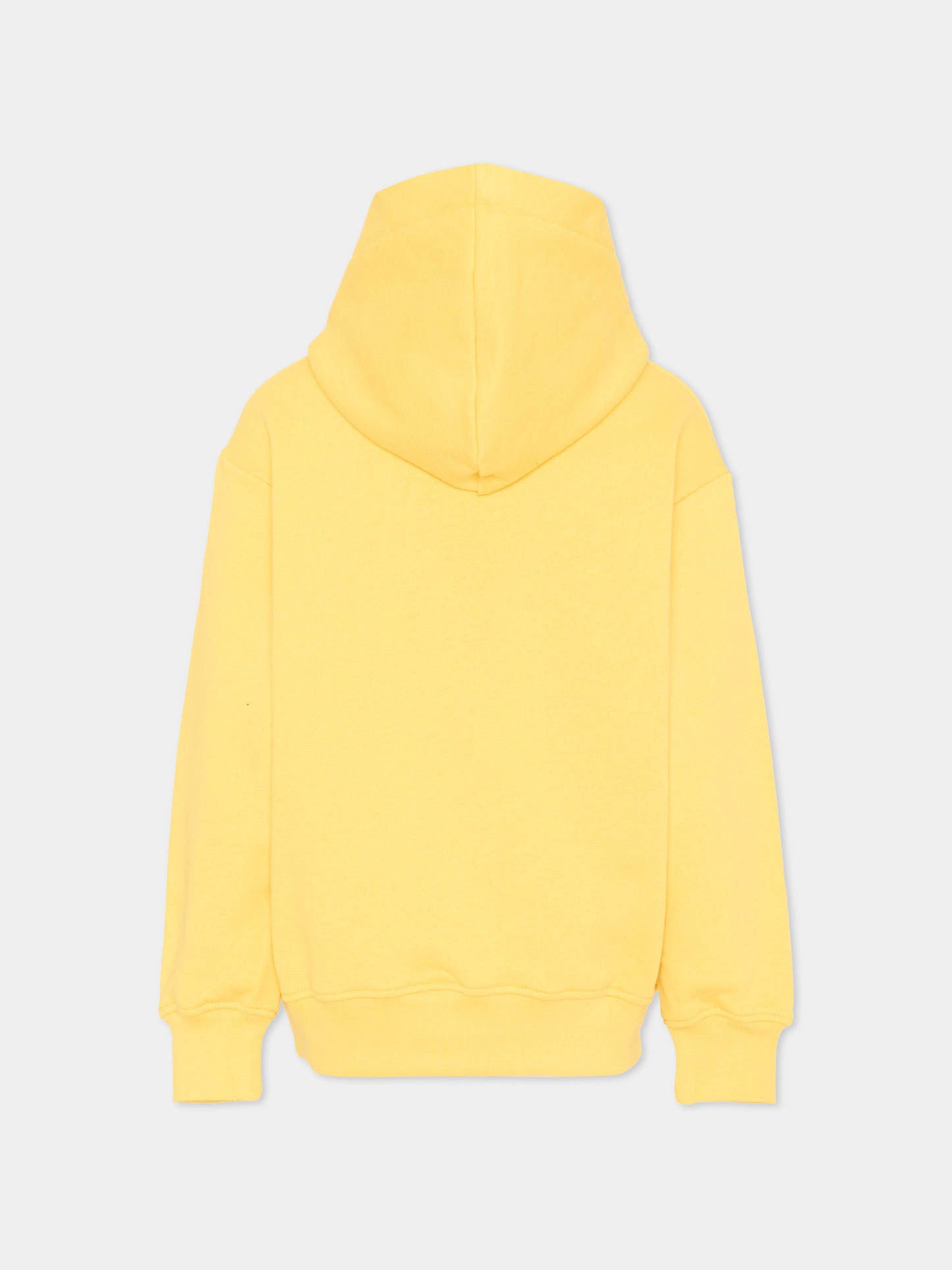 Felpa gialla per bambino con logo,Msgm Kids,S6MSJBHS258 020