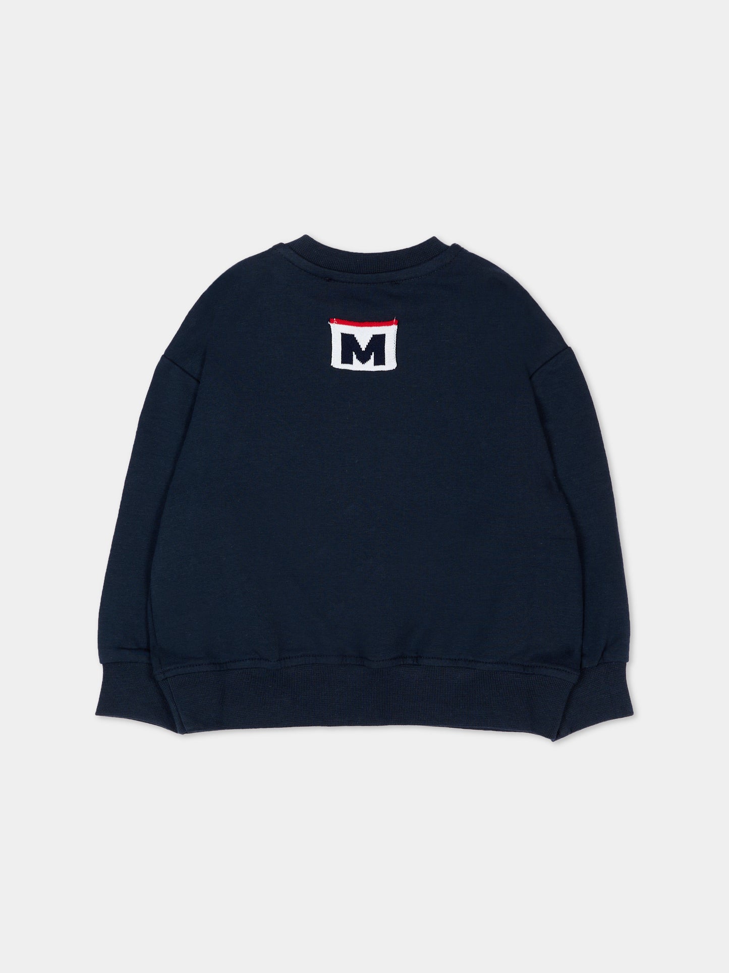Felpa blu per neonati con logo,Msgm Kids,S6MSUNSW267 MS072