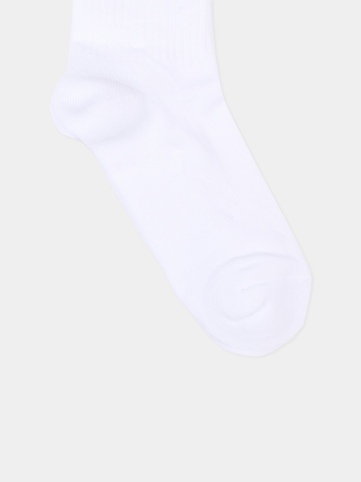 Calza Spugna bianco per bambini con logo,Msgm Kids,S6MSJUSO308 001
