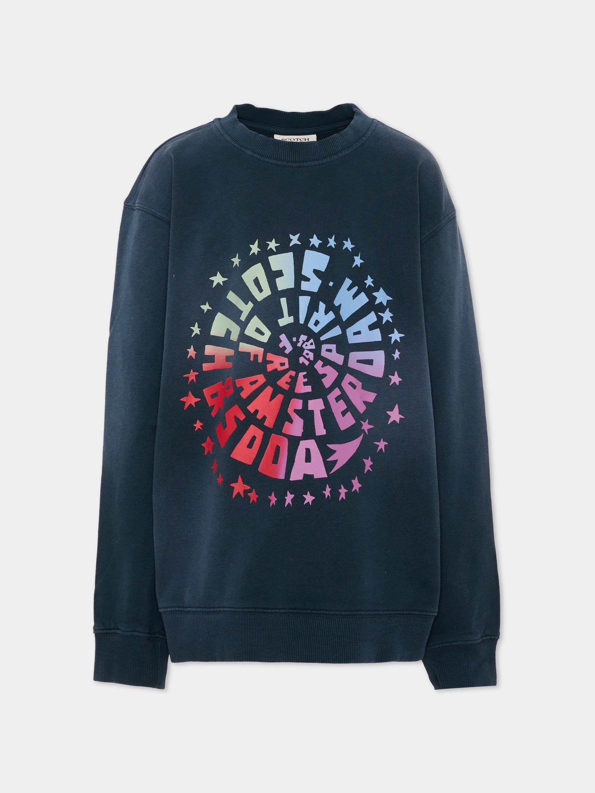 Felpa blu per  con logo,Scotch&soda,183185 SU26 021