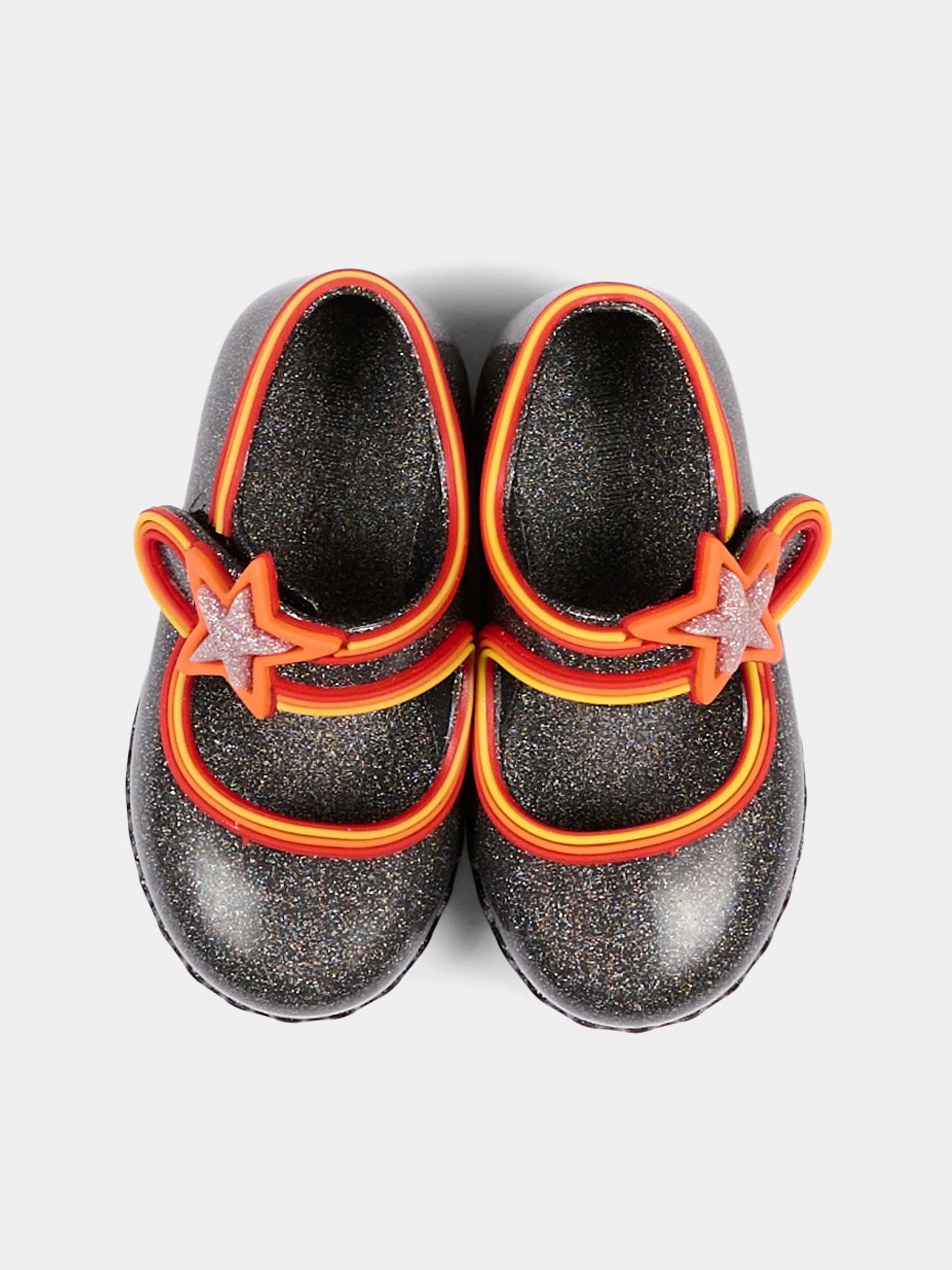 Ballerine nere per bambina con glitter,Mini Melissa,38055 BU855 06411