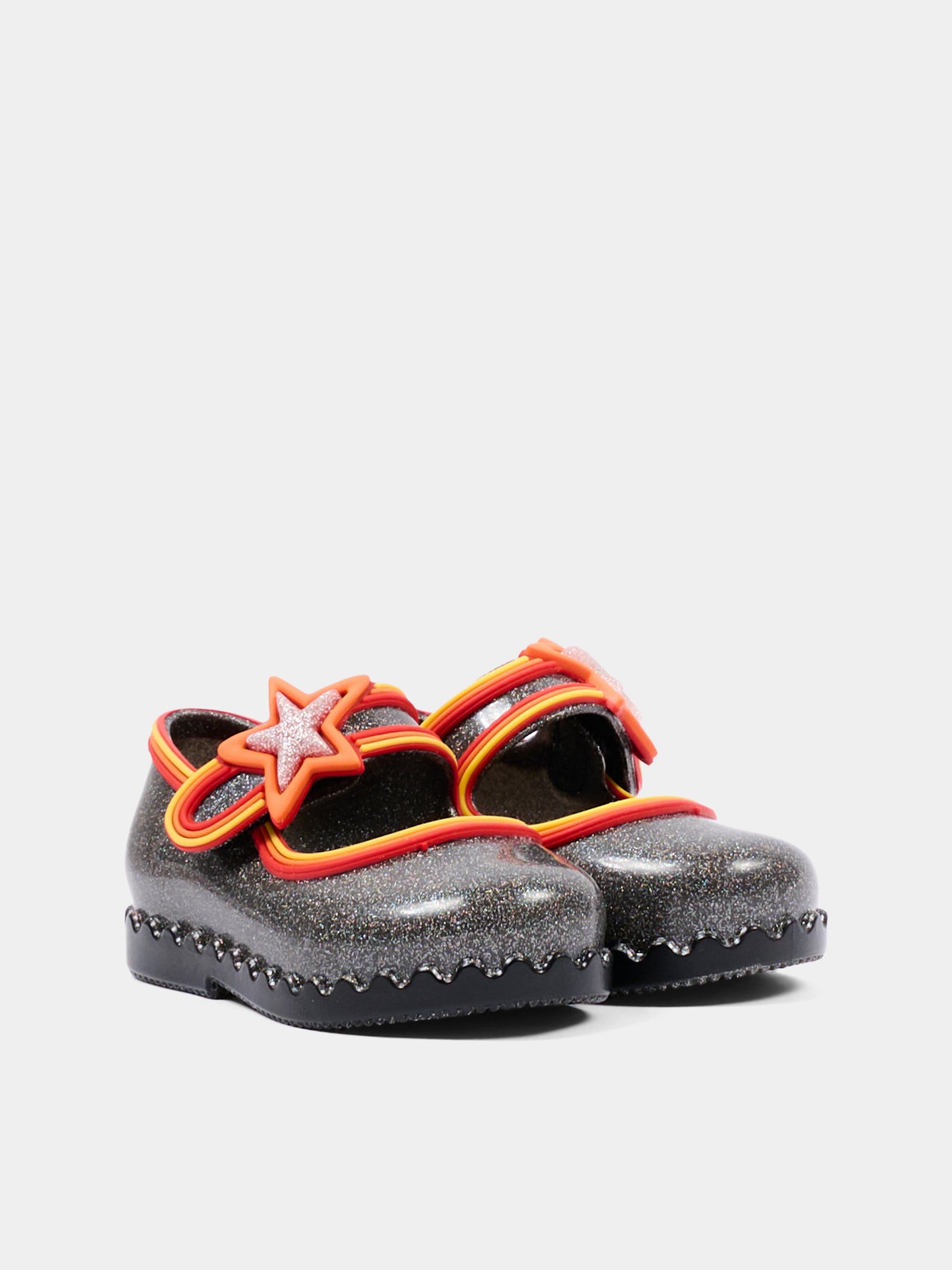 Ballerine nere per bambina con glitter,Mini Melissa,38055 BU855 06411