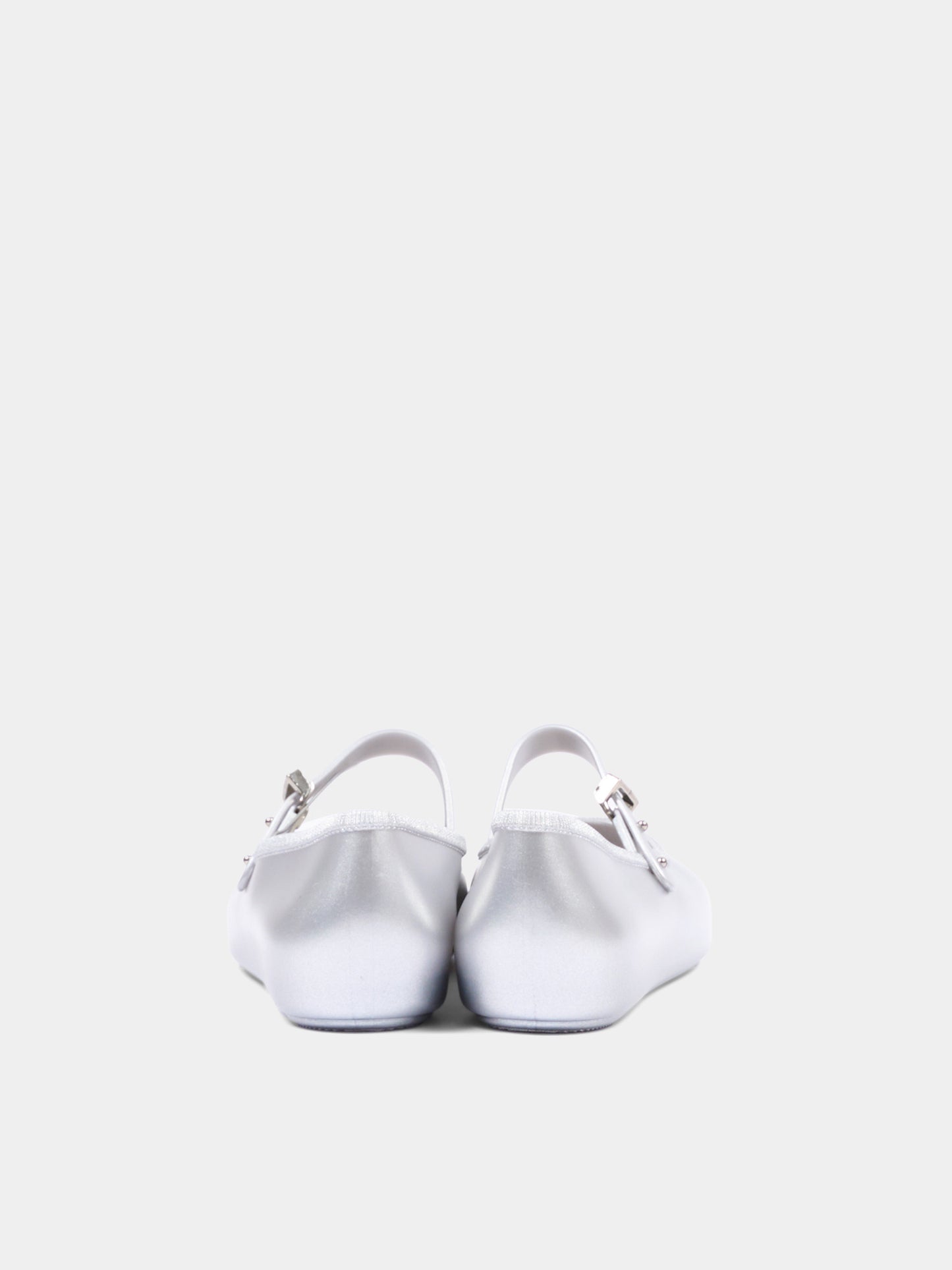 Ballerine argento per bambina con fibbia,Mini Melissa,36240 BW430 06411