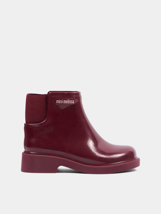 Stivaletti bordeaux per bambina,Mini Melissa,35827 BW529 34445