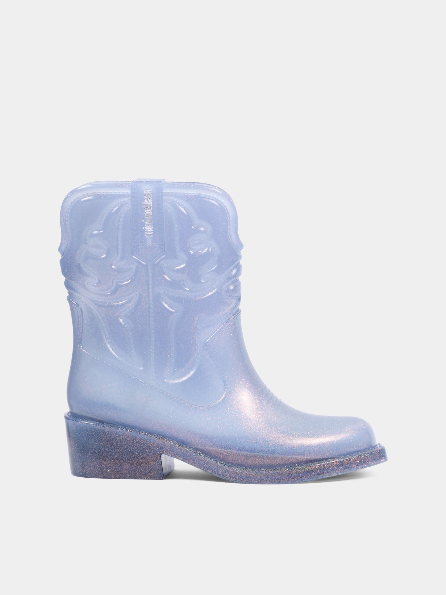 Stivali da pioggia per bambina con glitter,Mini Melissa,36192 BJ542 34445