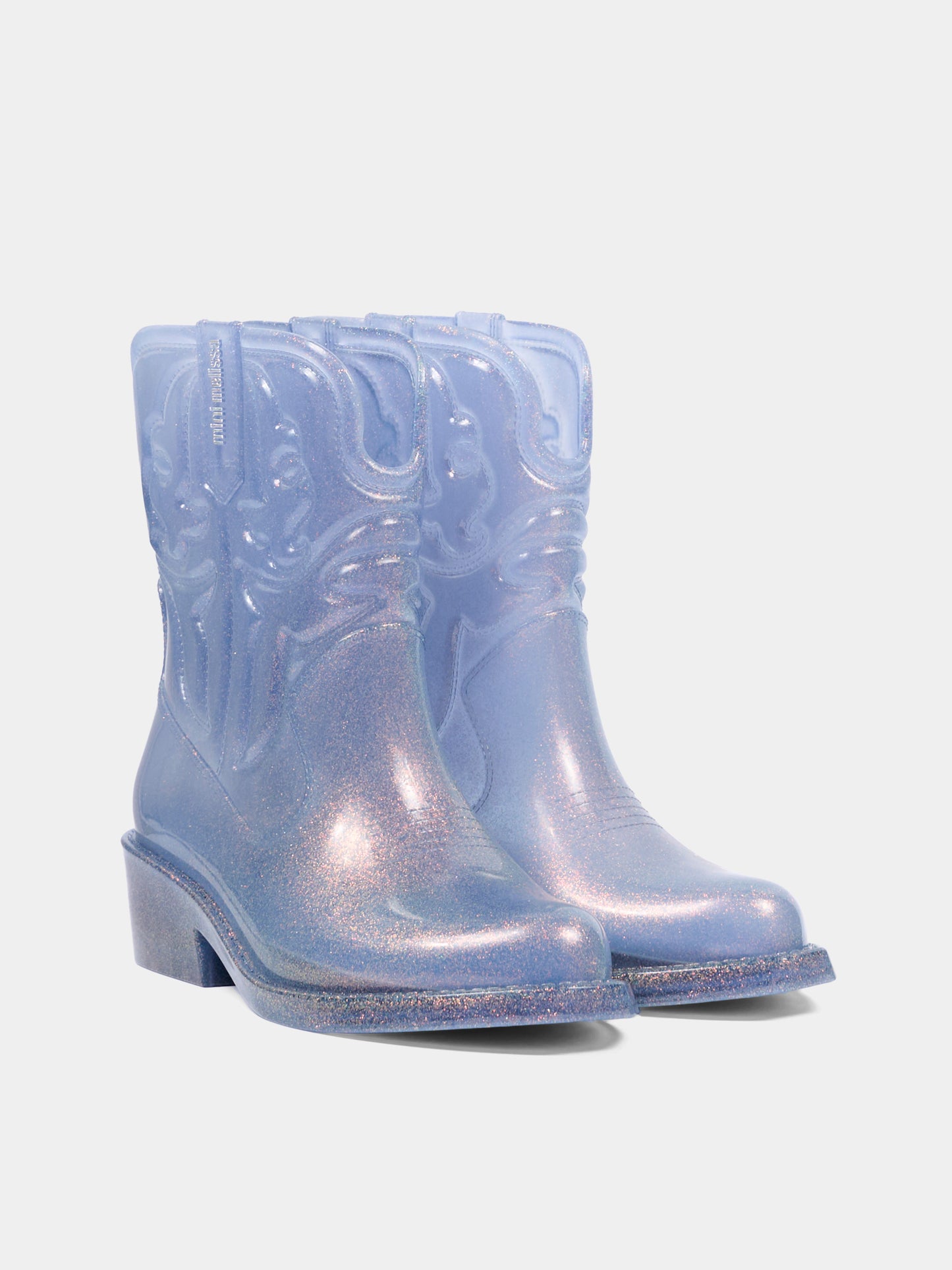Stivali da pioggia per bambina con glitter,Mini Melissa,36192 BJ542 34445