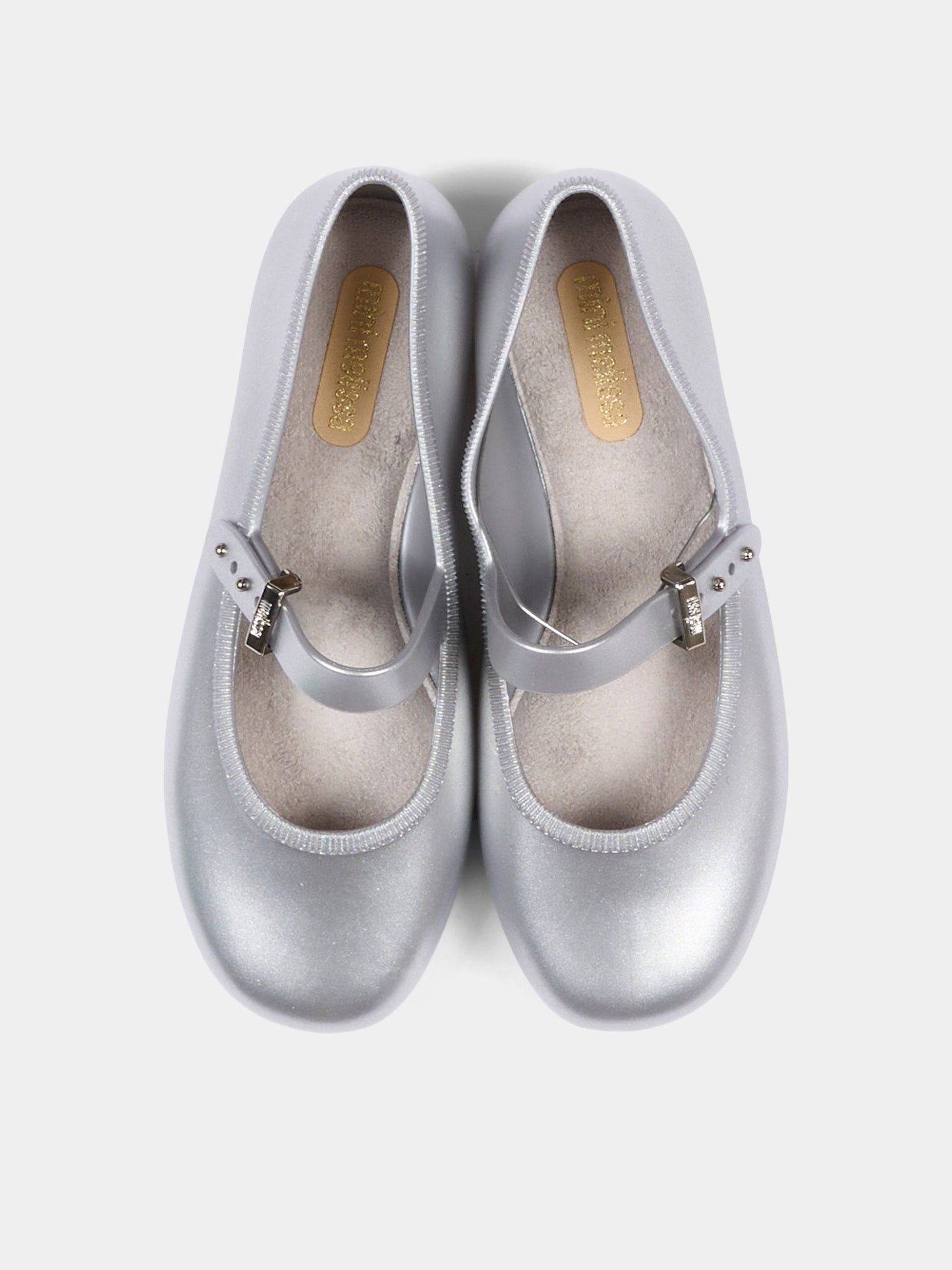 Ballerine argento per bambina Mary Jane,Mini Melissa,36244 BW425 34445