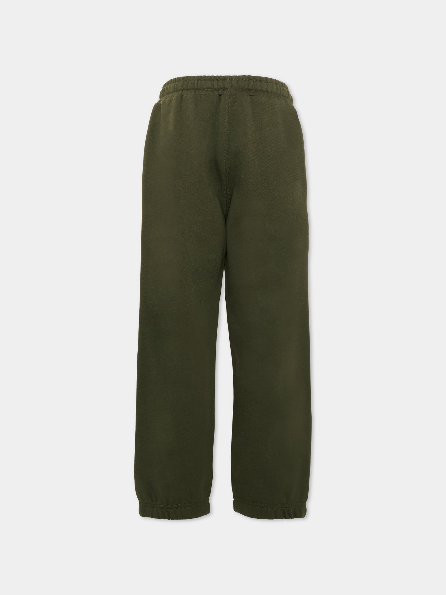 Pantaloni sportivi verdi per bambini con logo,Diesel,J02461 0GEAD K513