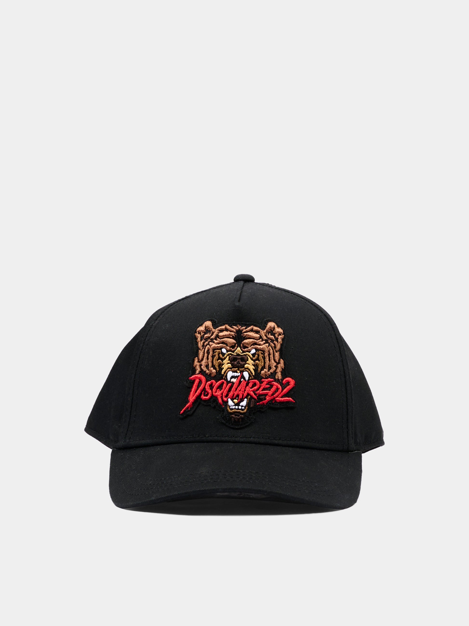Cappello nero per bambini con logo,Dsquared2,DQ3116 D00YT DQ900