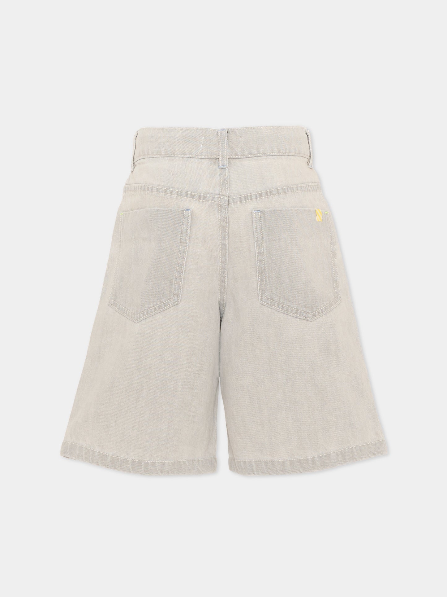 Shorts denim per bambino con patch,Billieblush,U21723 Z20