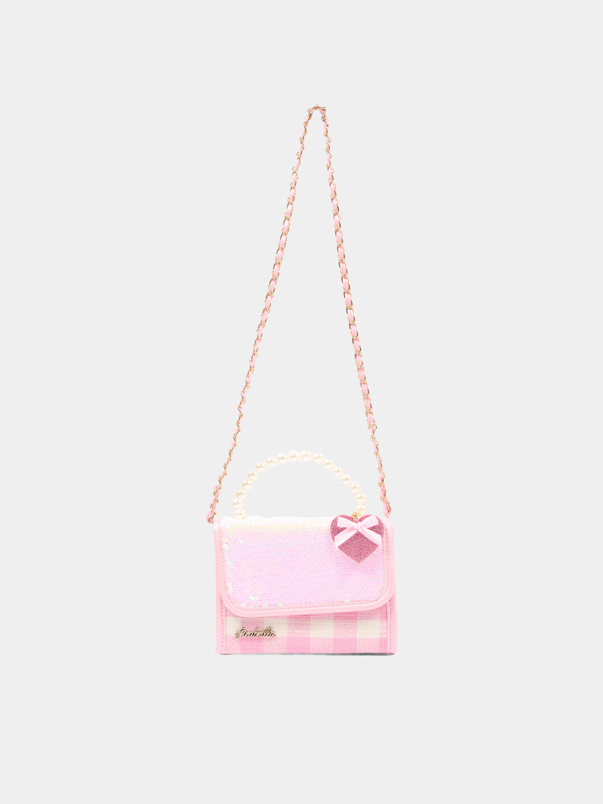 Borsa rosa per bambina con cuore,Girabrilla,19155