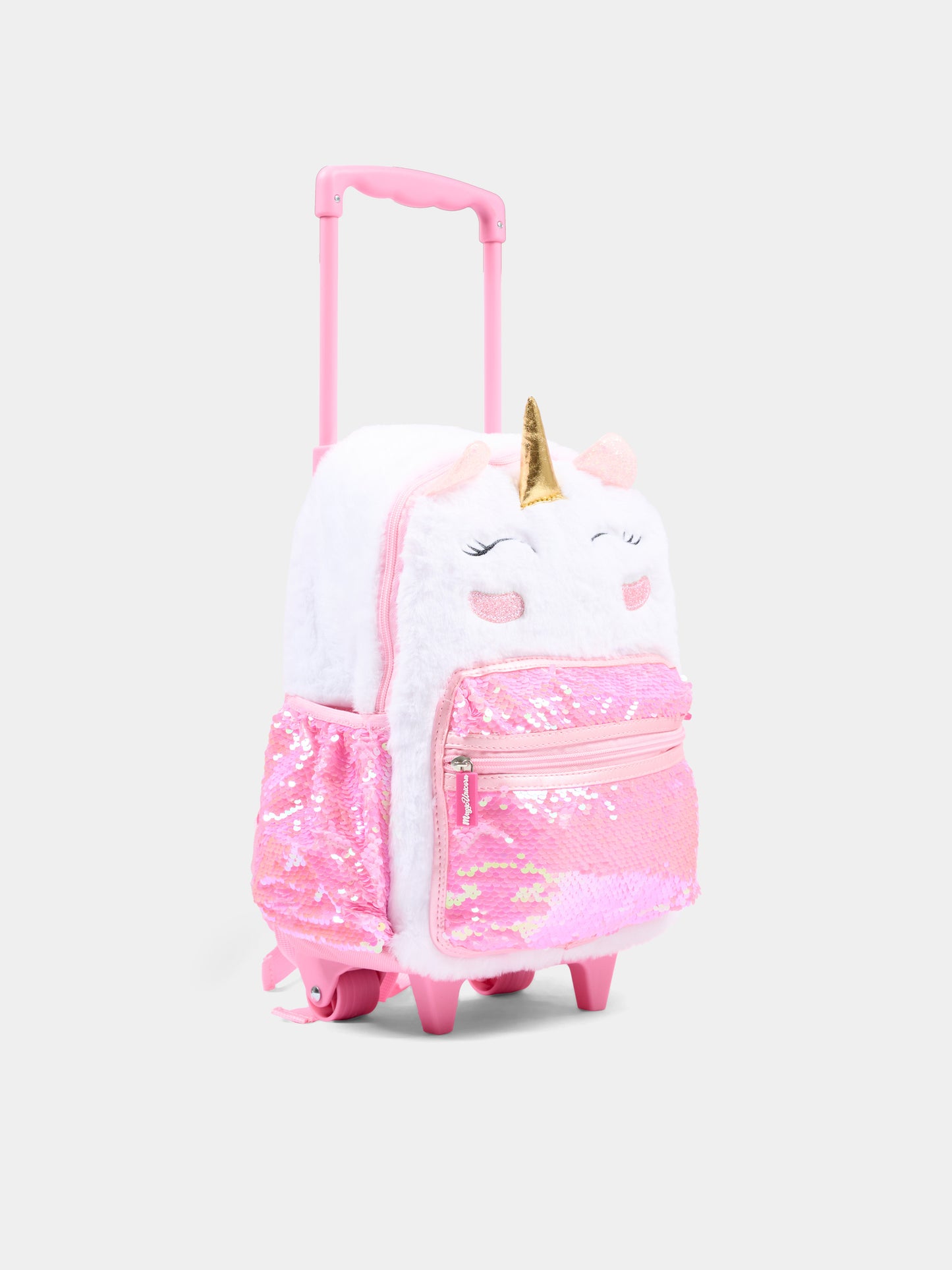 Zaino bianco per bambina con unicorno,Girabrilla,16040