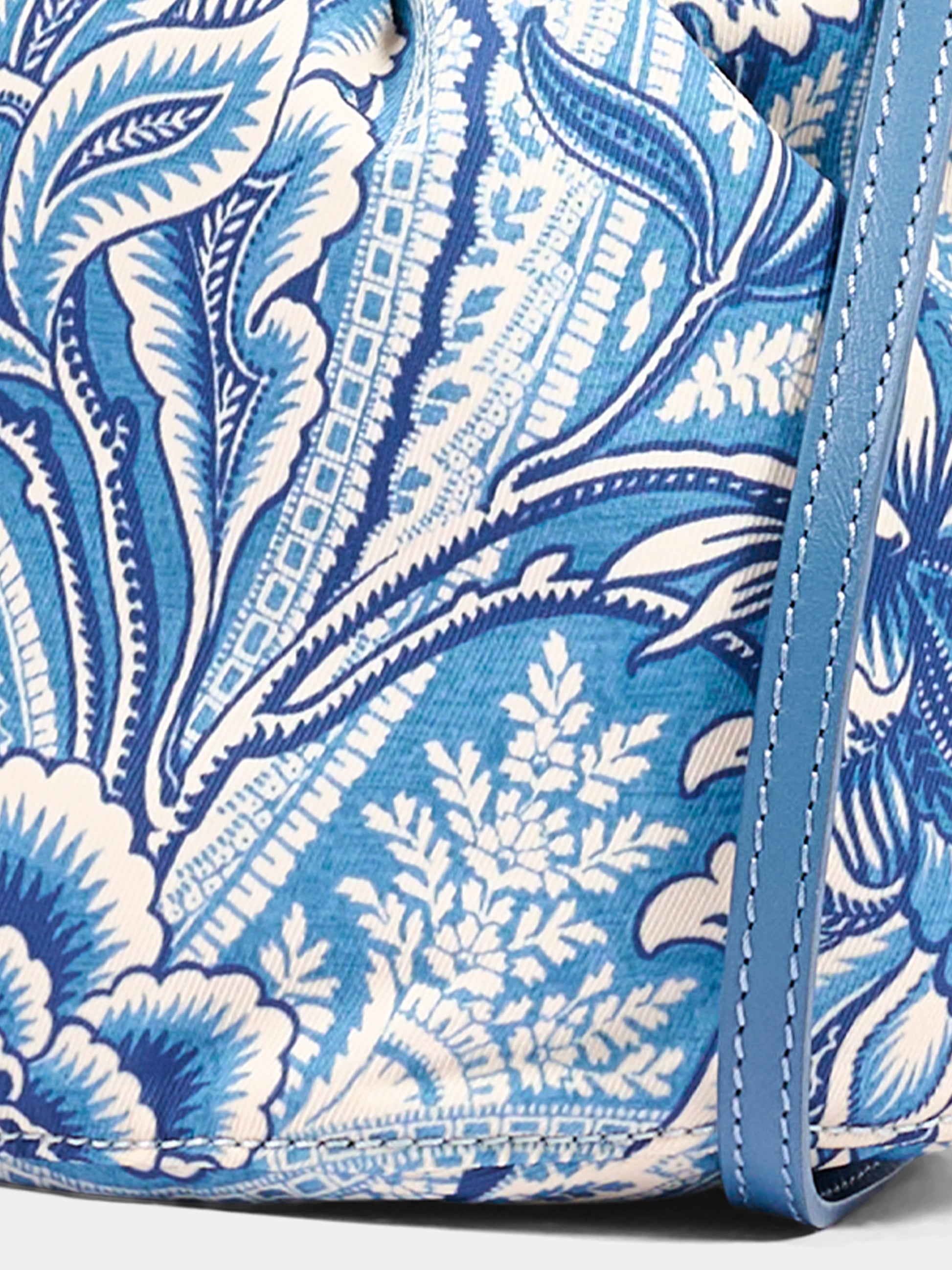 Borsa casual azzurra per bambina con stampa paisley,Etro,GX0B08 N0369 638BL