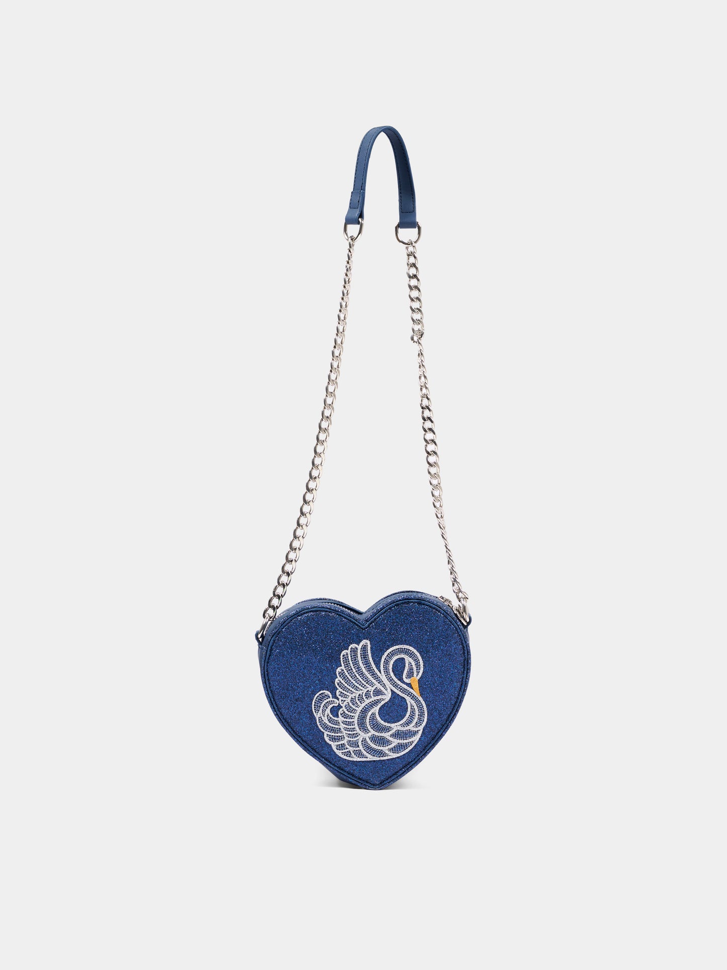 Borsa blu per bambina con cigno,Stella Mccartney Kids,TX0D28 Z3371 667
