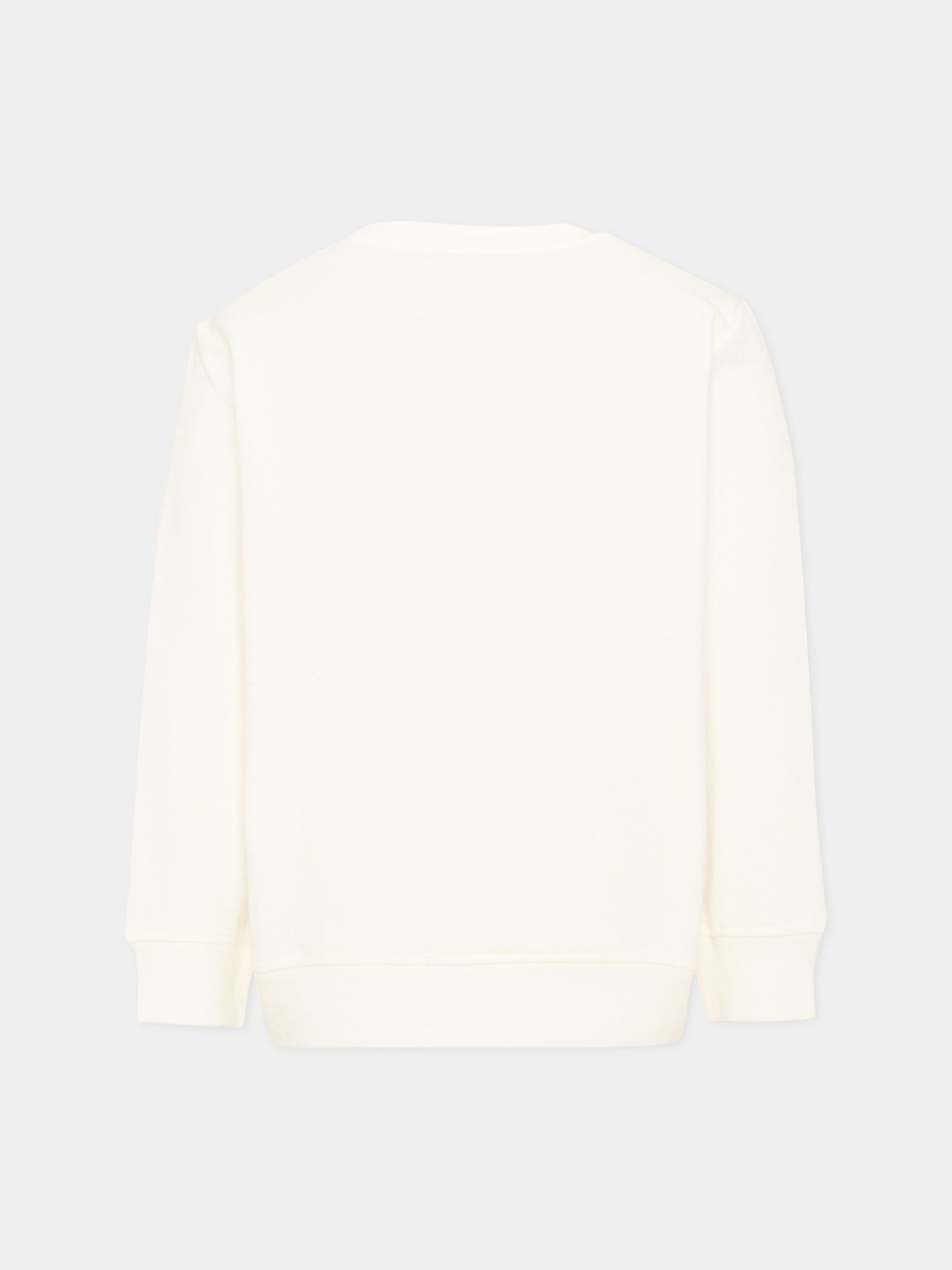 Felpa avorio per bambina con stampa,Stella Mccartney Kids,TX4C00 Z0453 101