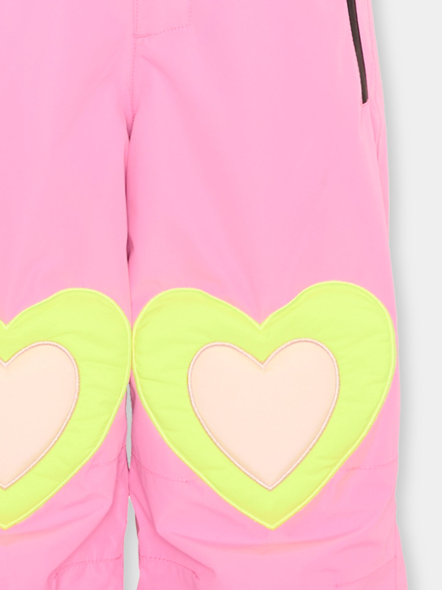 Pantaloni da neve rosa per bambina con cuori,Stella Mccartney Kids,TX6D80 Z0432 552