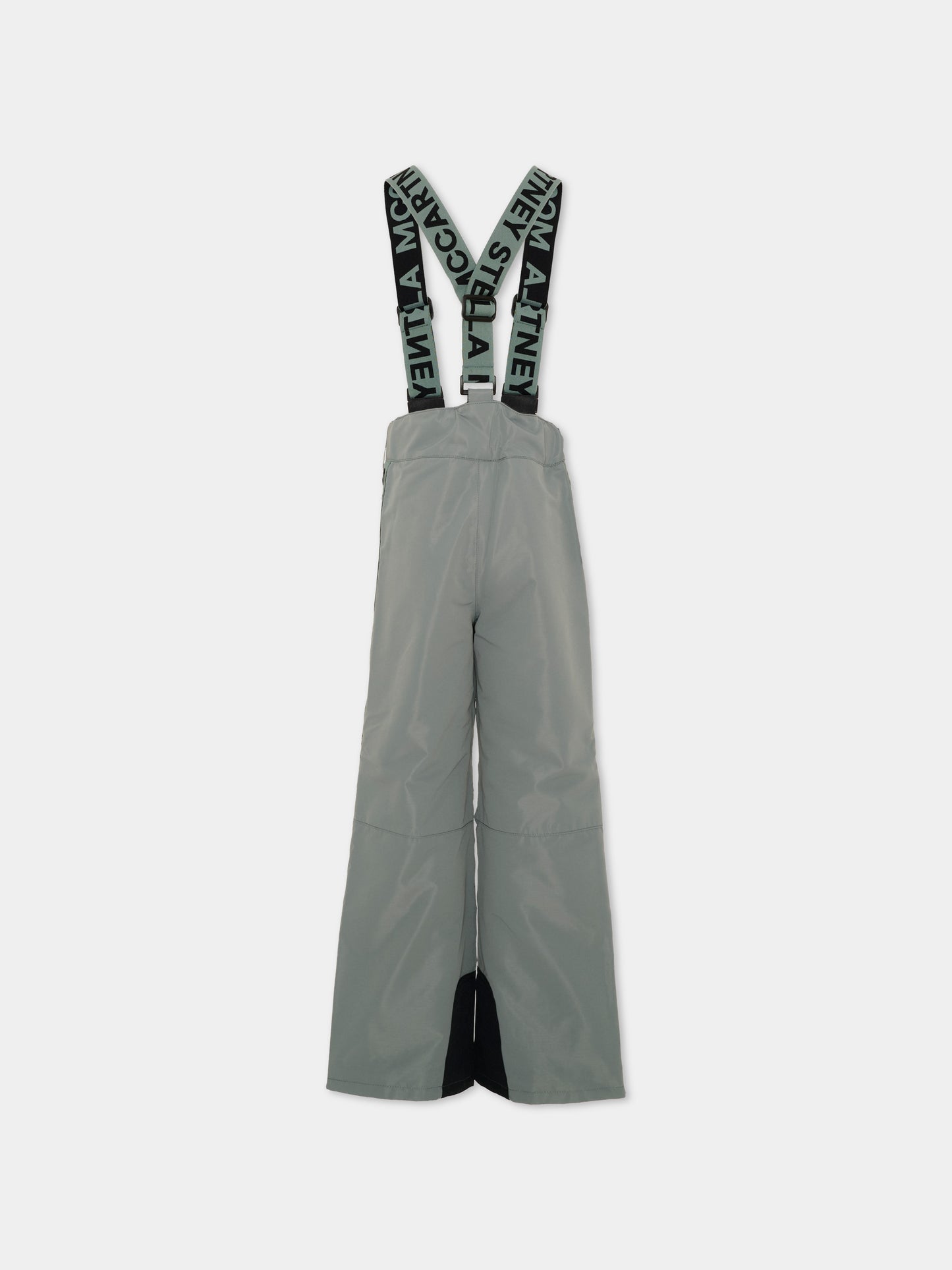 Pantaloni da neve verdi per bambini con logo,Stella Mccartney Kids,TX6P30 Z0432 760