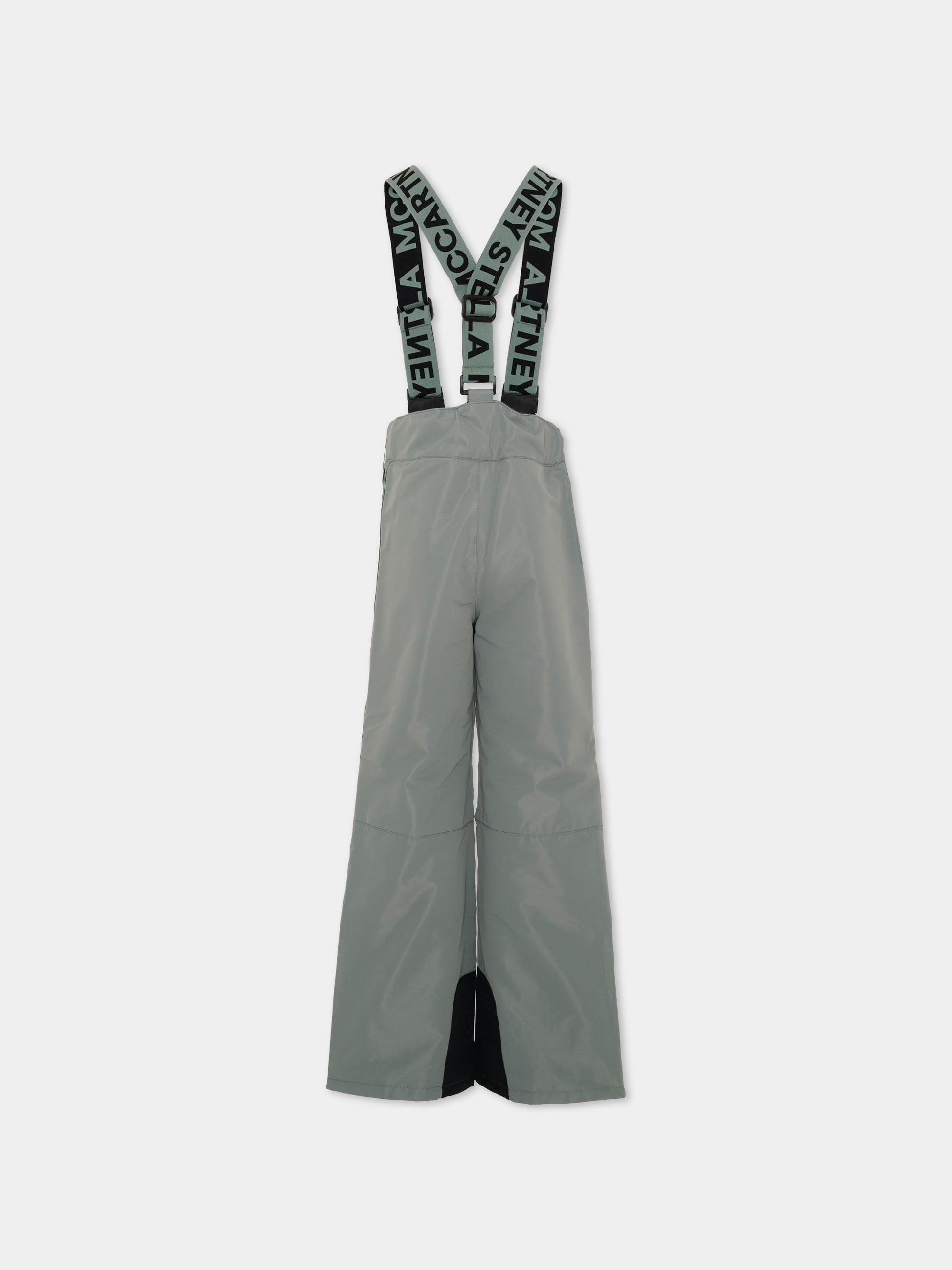 Pantaloni da neve verdi per bambini con logo,Stella Mccartney Kids,TX6P30 Z0432 760