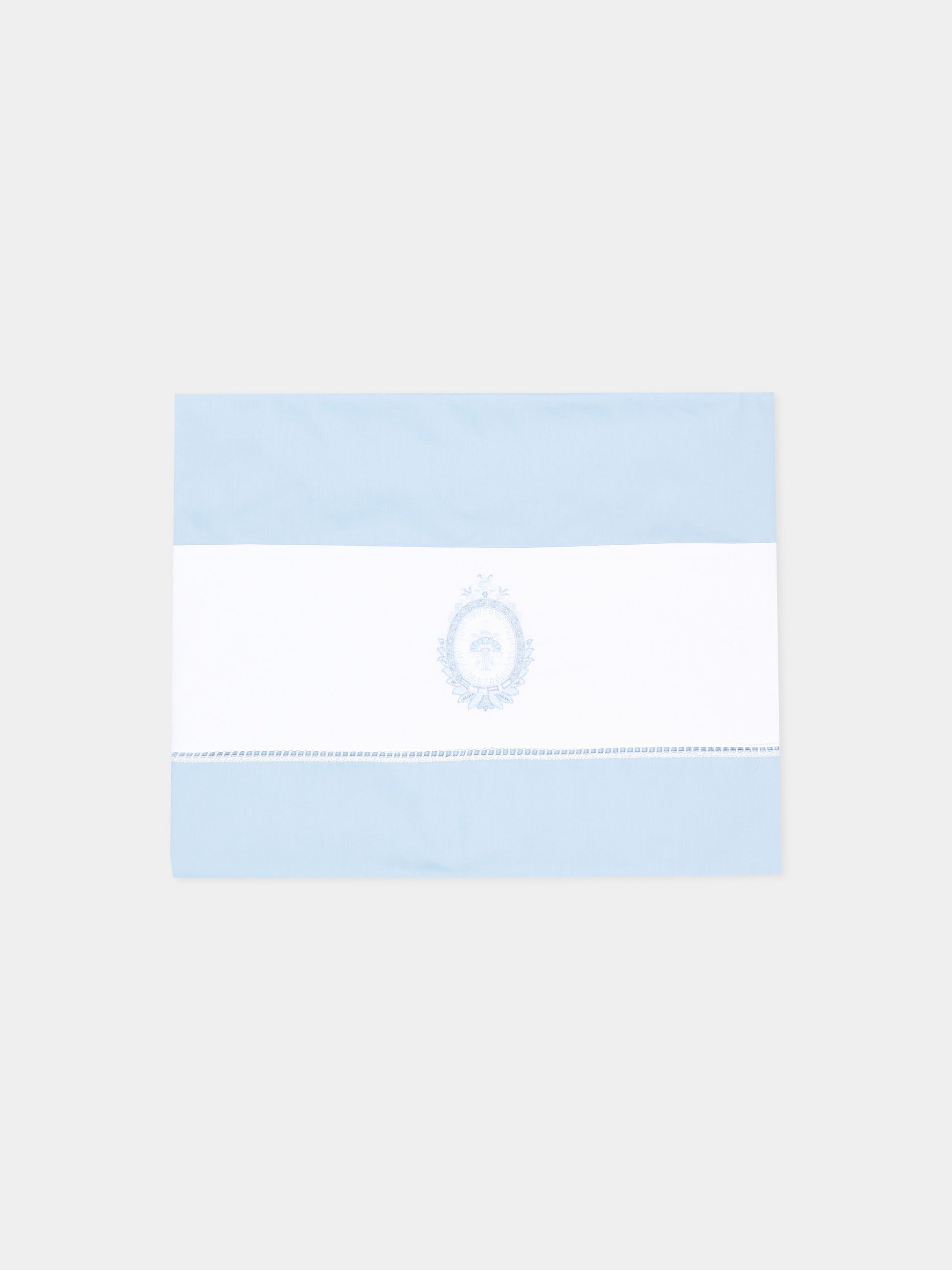 Lenzuola celeste per neonato con ricamo,Etro,GU0550 P0426 685