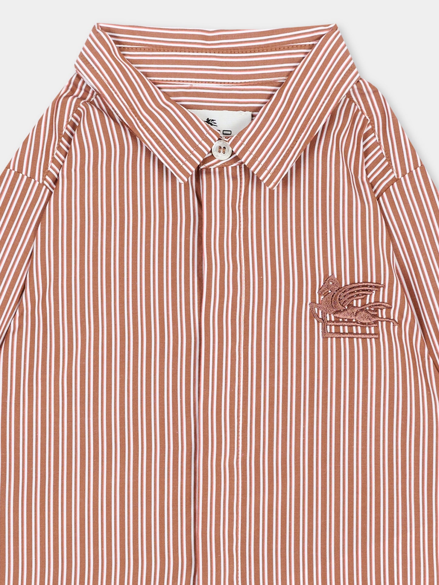 Camicia marrone per neonato con Pegaso,Etro,GV5510 P0448 428