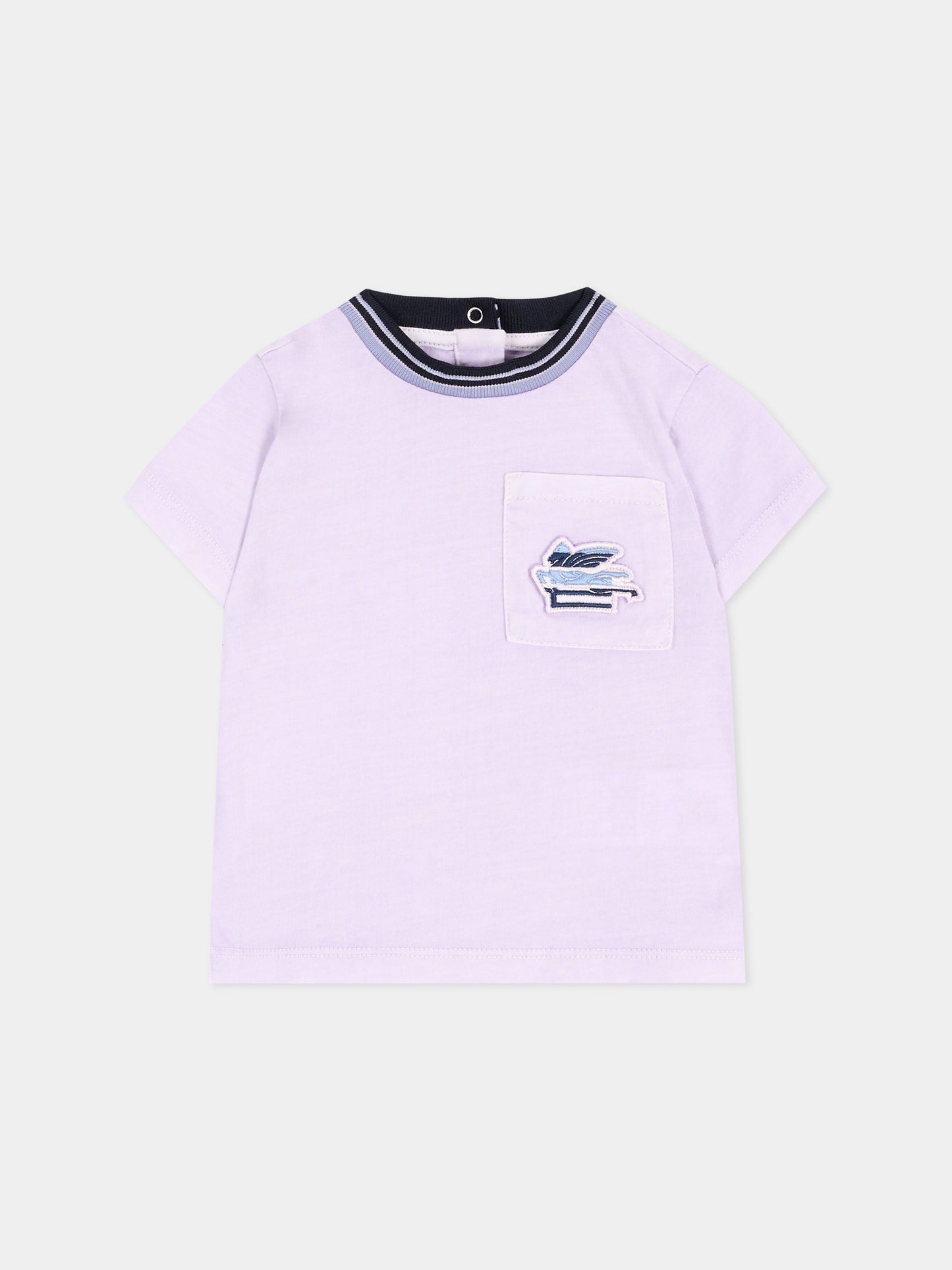 T-Shirt lilla per neonata con Pegaso,Etro,GV8551 Z2377 603