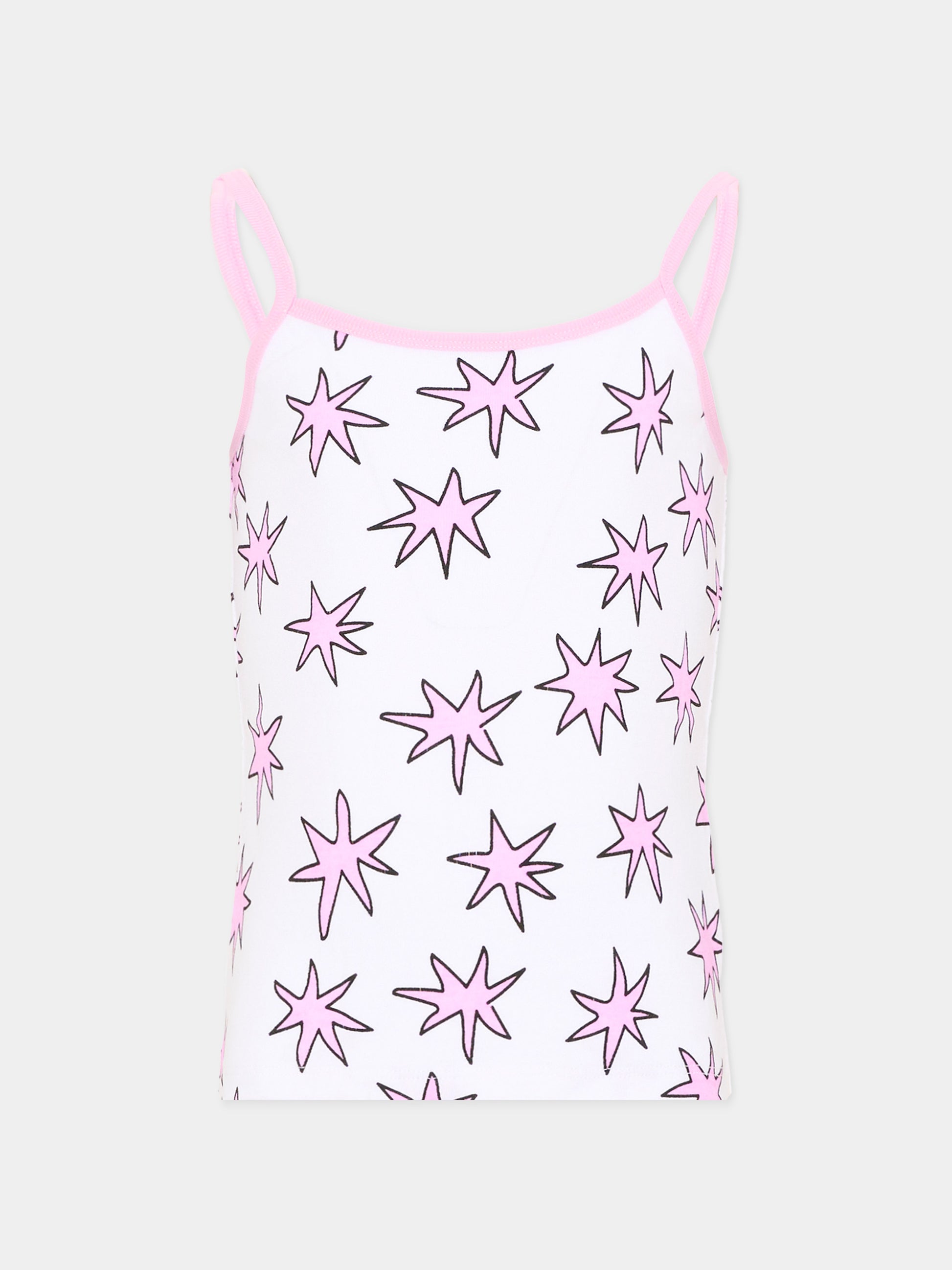 Canotta multicolor per bambina con stelle,Stella Mccartney Kids,TV0A59 Z2313 999MC