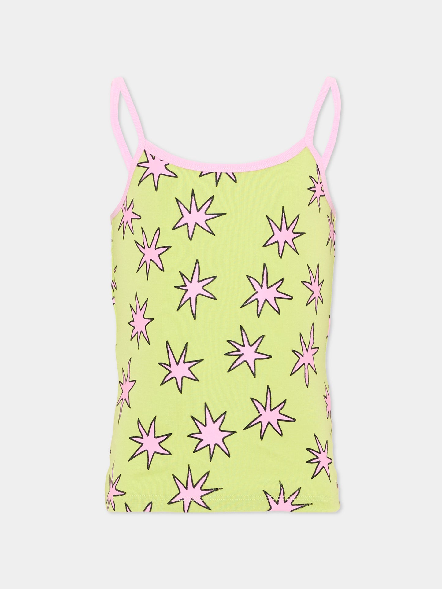 Canotta multicolor per bambina con stelle,Stella Mccartney Kids,TV0A59 Z2313 999MC