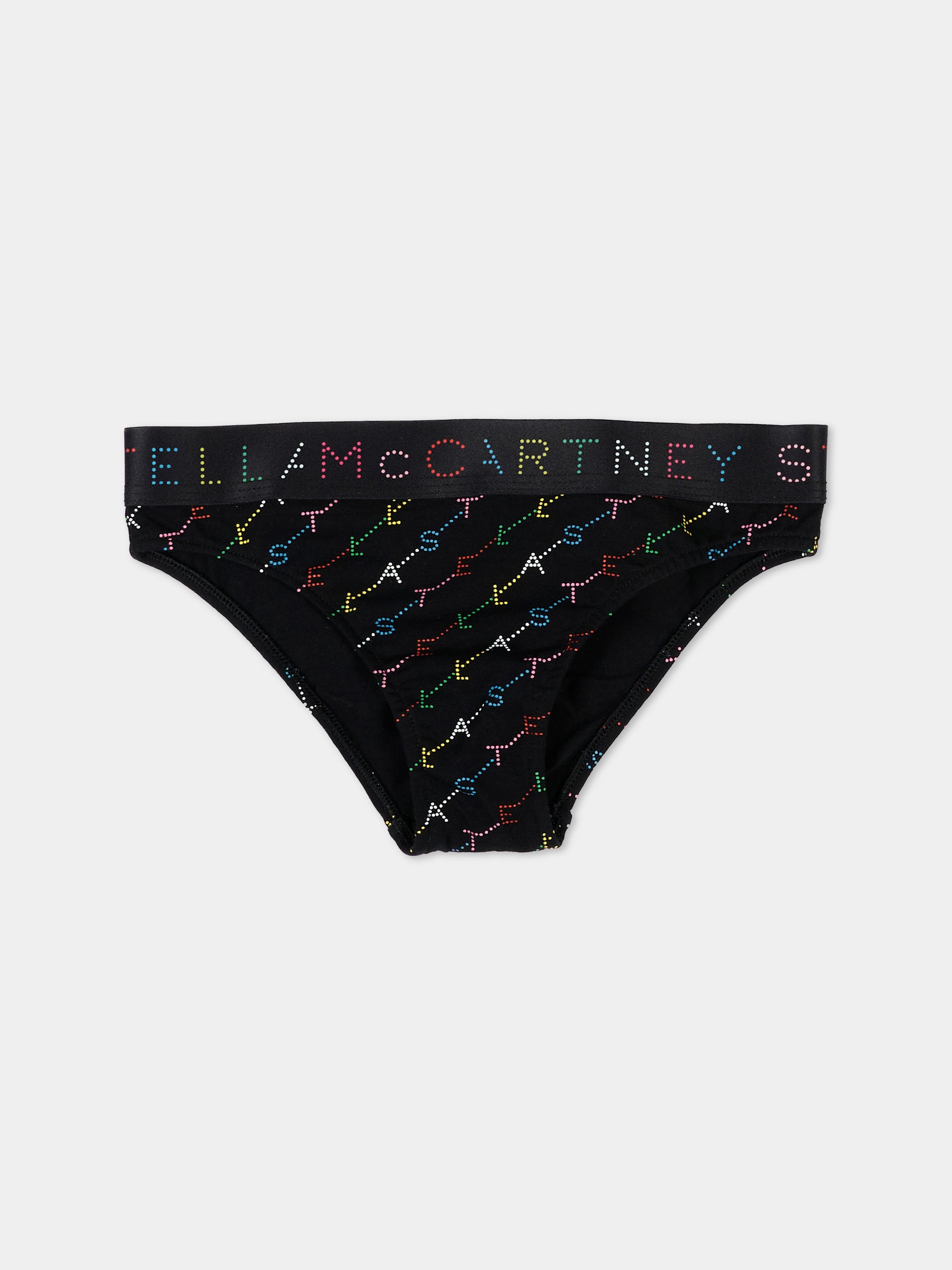 Slip multicolor per bambina con logo,Stella Mccartney Kids,TV0A79 Z2314 999MC