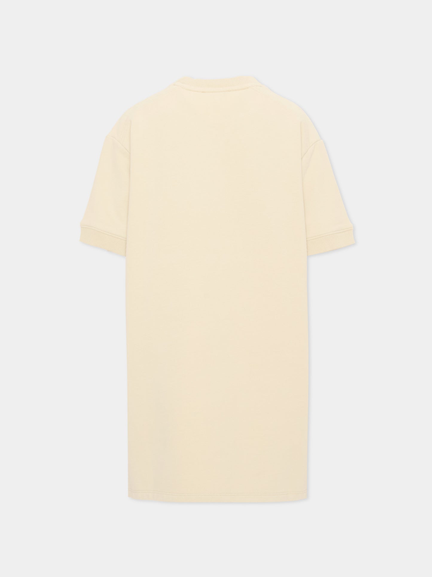 Vestito beige per bambina con logo,Chloé Kids,C21230 72J