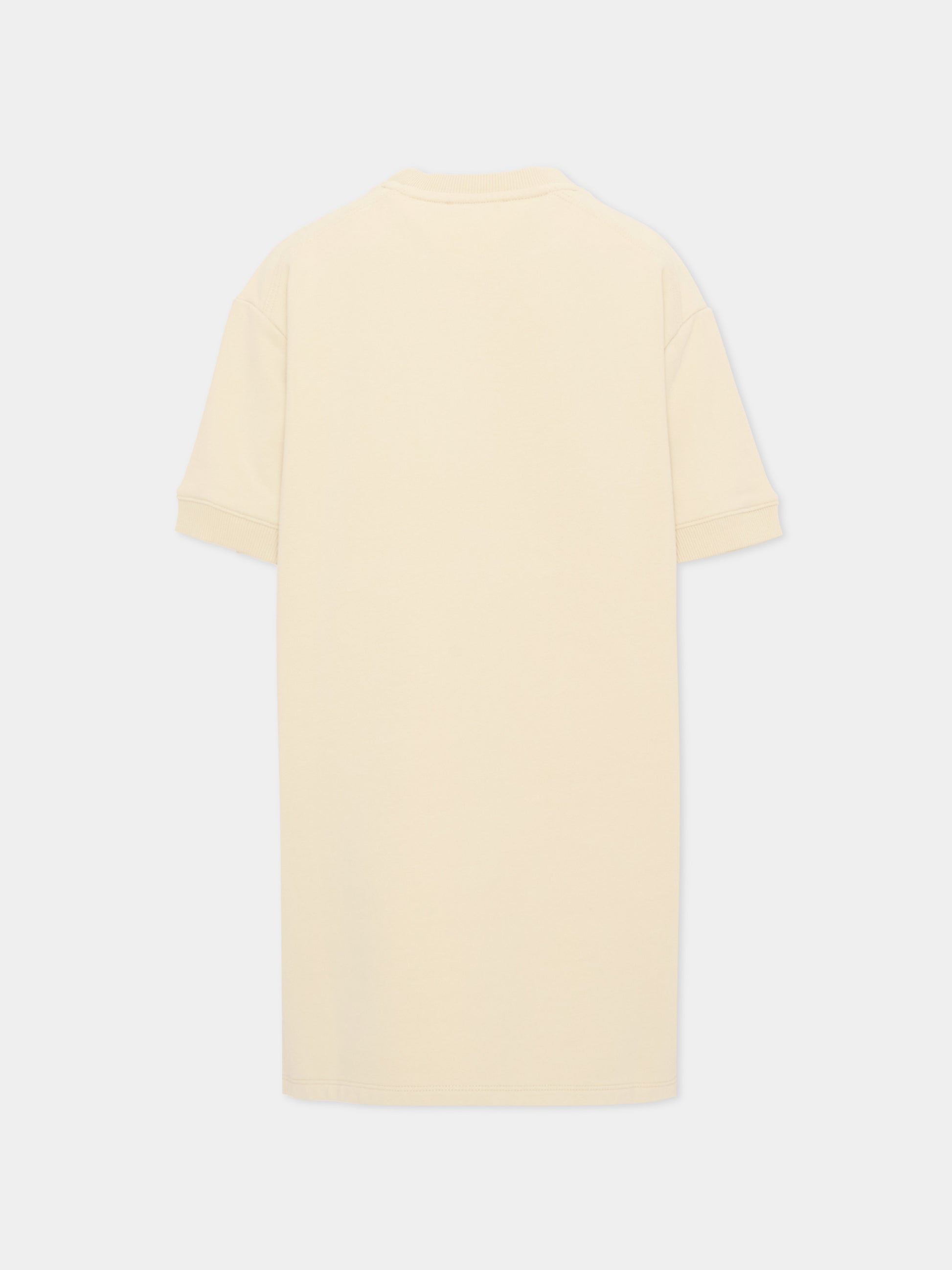Vestito beige per bambina con logo,Chloé Kids,C21230 72J
