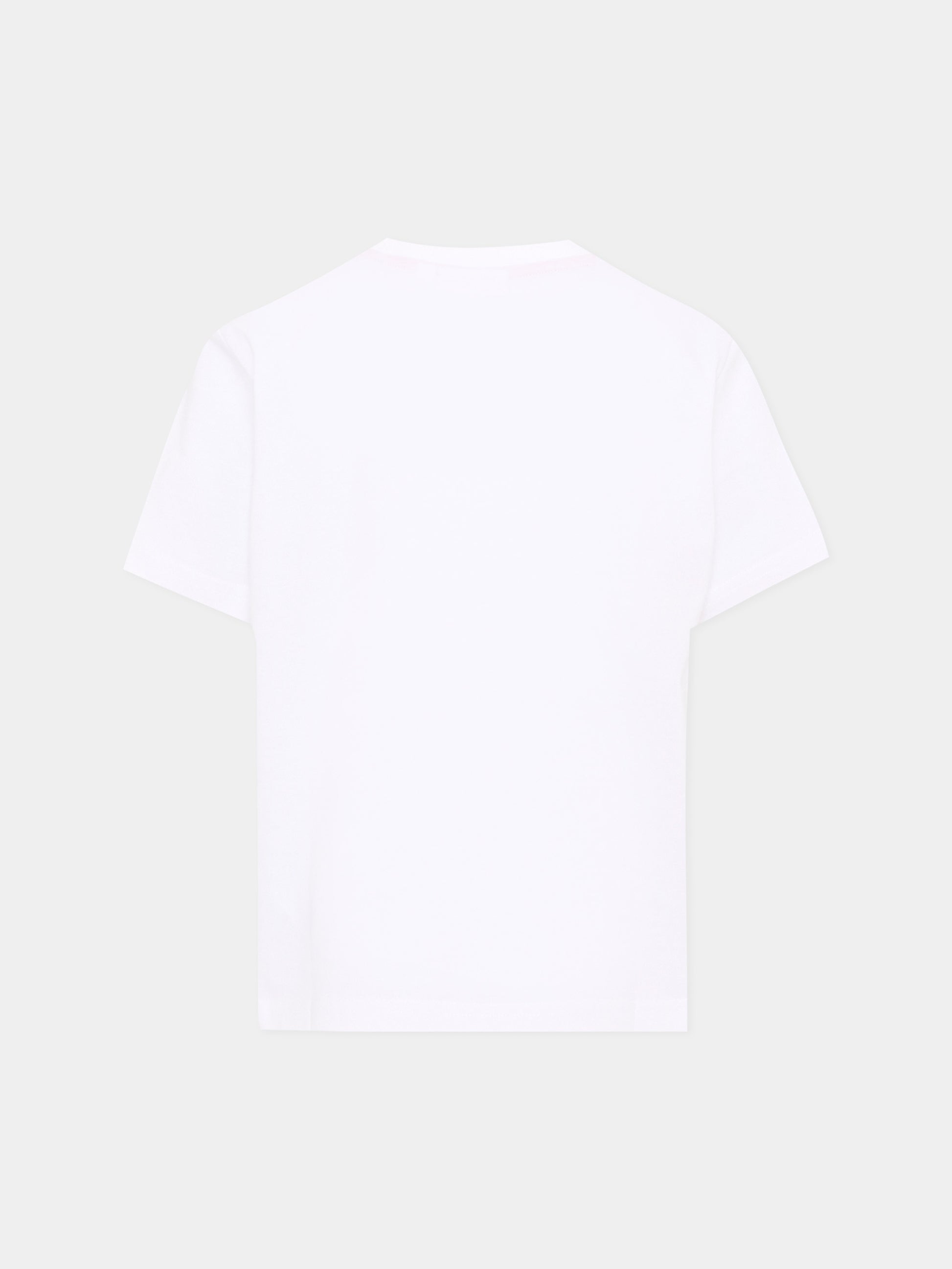 T-Shirt bianca per bambino con logo,Hugo,G01016 10P