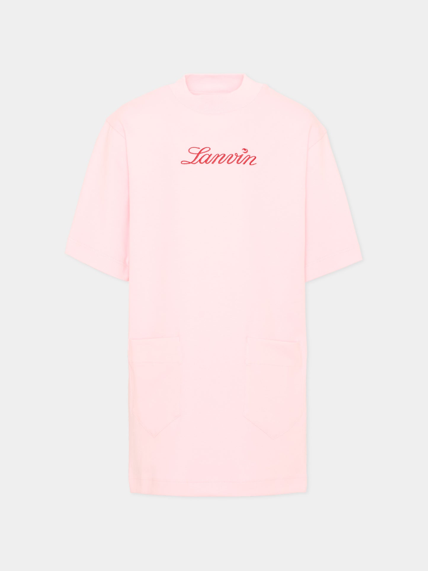 Vestito rosa per bambina con logo,Lanvin Petite,N30342 44F
