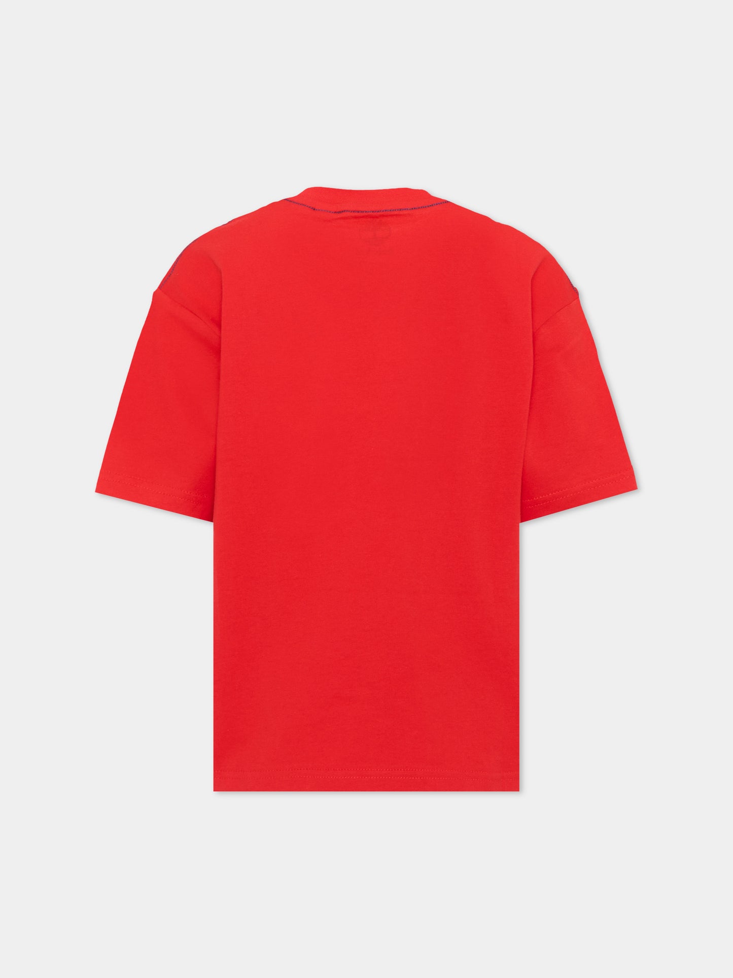 T-shirt rossa per bambino con logo,Timberland,T60796 97E