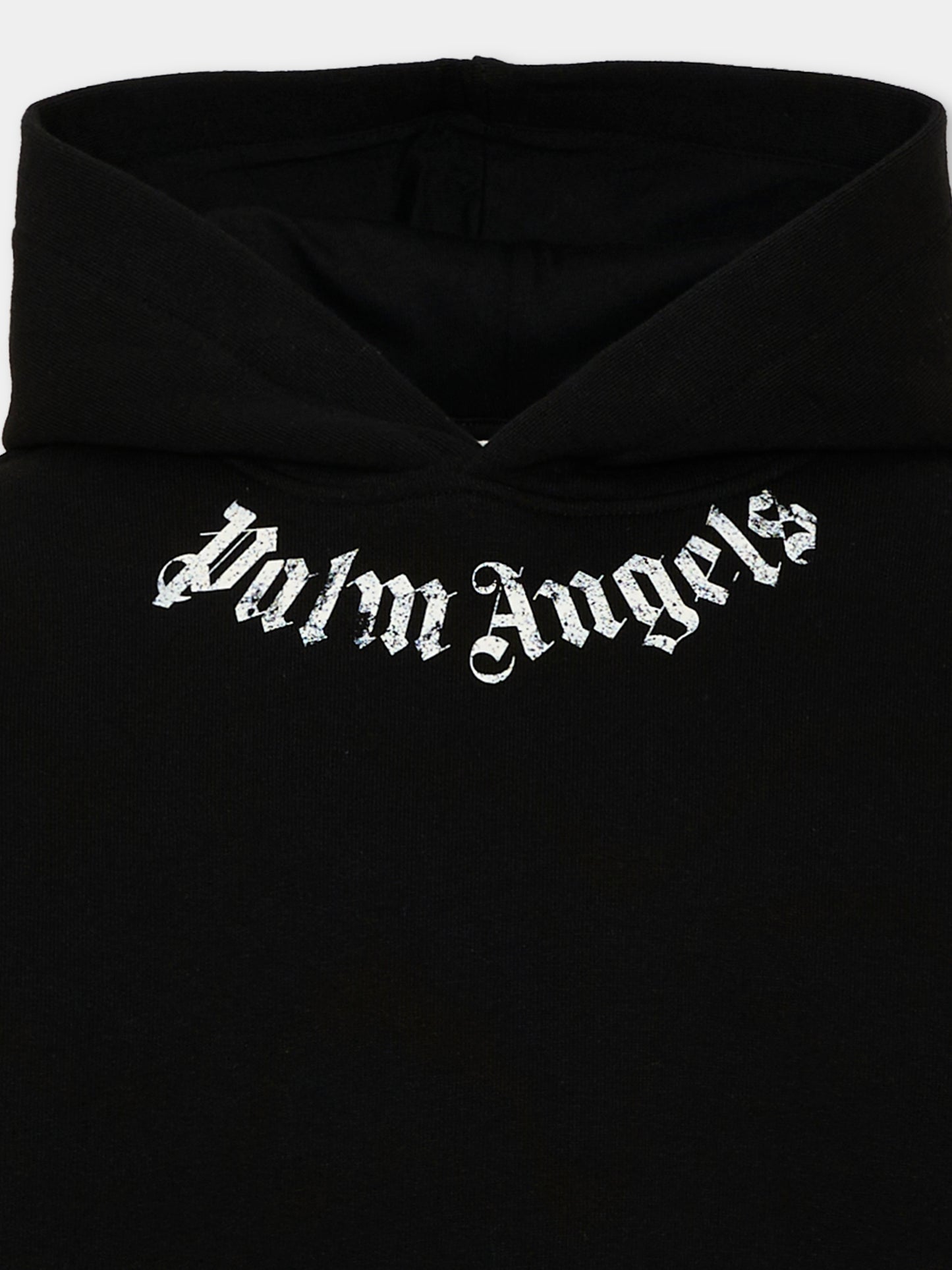 Felpa con cappuccio nera con logo,Palm Angels,PBBB012S26FLE003 110