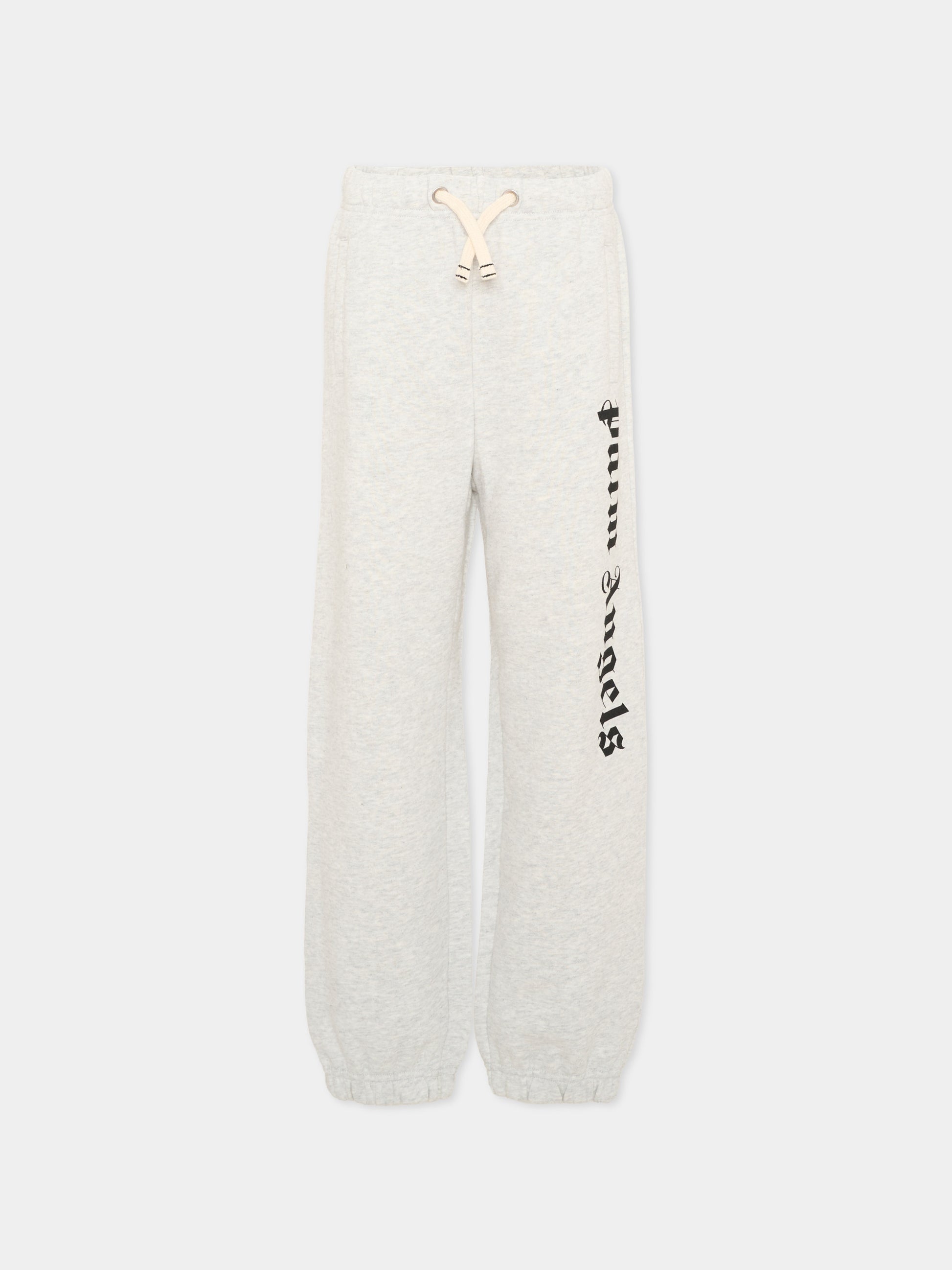 Pantalone grigio per bambini con logo,Palm Angels,PBCH008S26FLE001 101