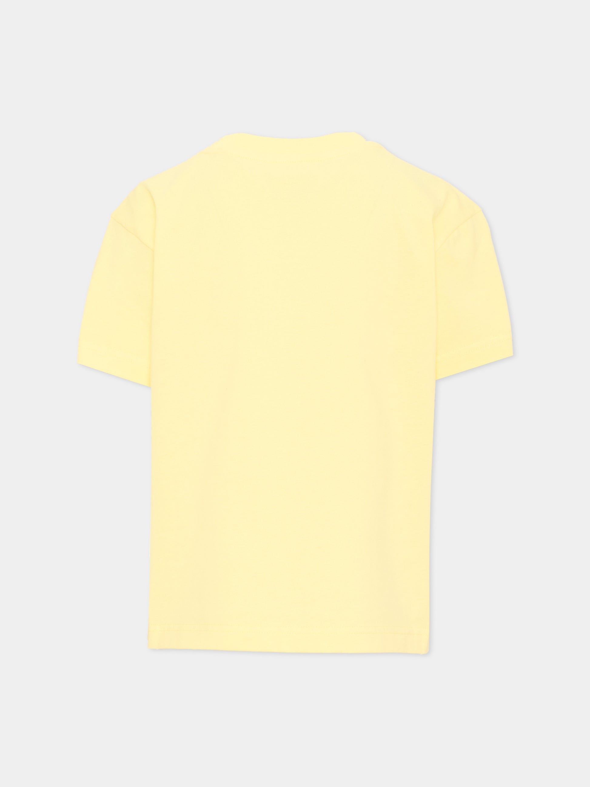 T-shirt gialla per bambina con stampa,Palm Angels,PGAA002S26JER004 020