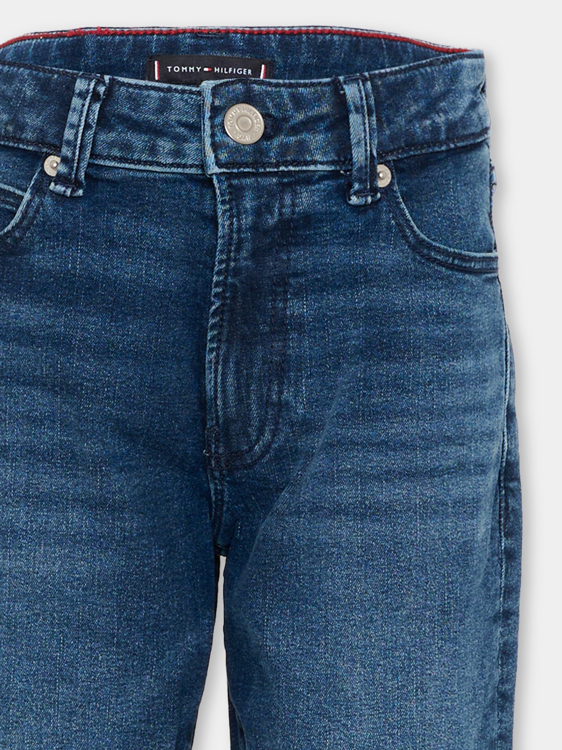 Jeans denim per bambini con logo,Tommy Hilfiger Junior,KB0KB10040 1BJ