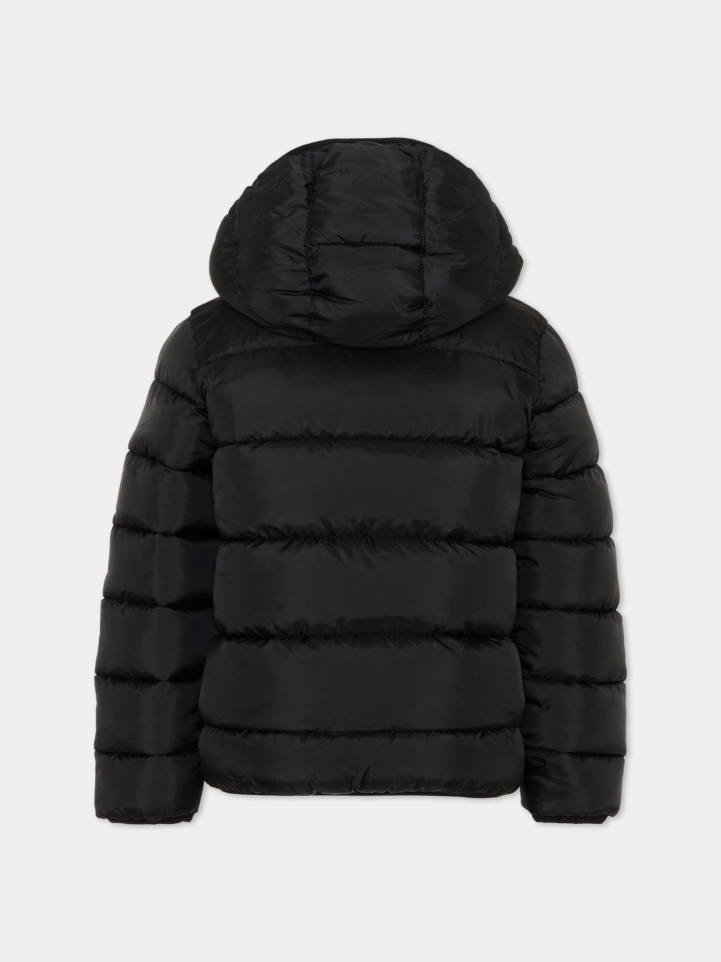 Piumini nero per bambino con logo,Levi's Kids,8EN628 023