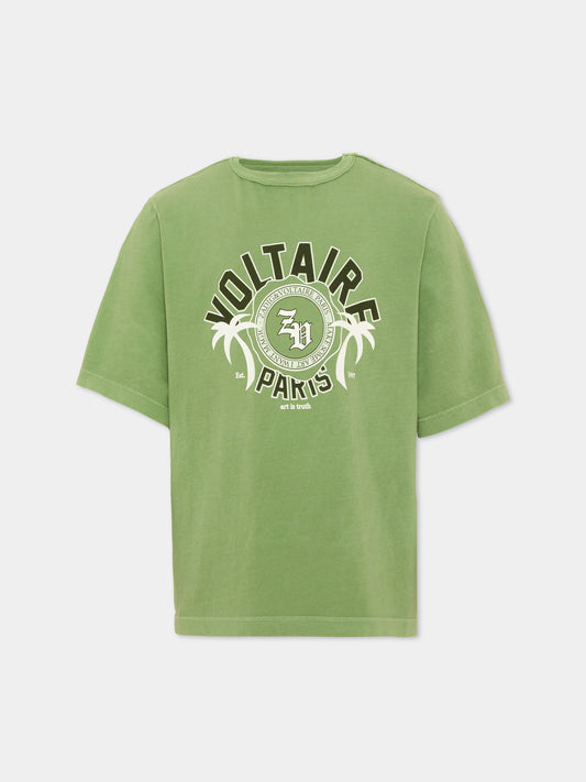 T-Shirt verde per bambini,Zadig & Voltaire Kids,X60585 66J