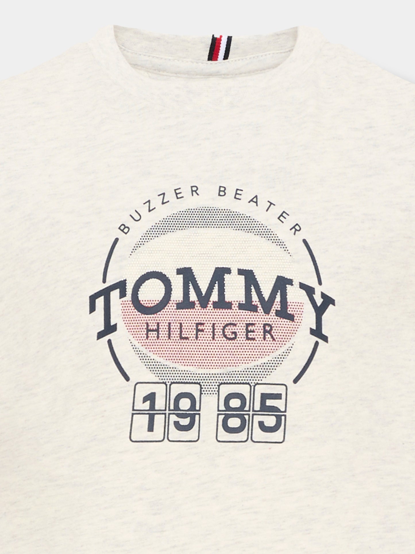 T-Shirt a manica corta bianca per bambino logo,Tommy Hilfiger Junior,KB0KB10277 P09