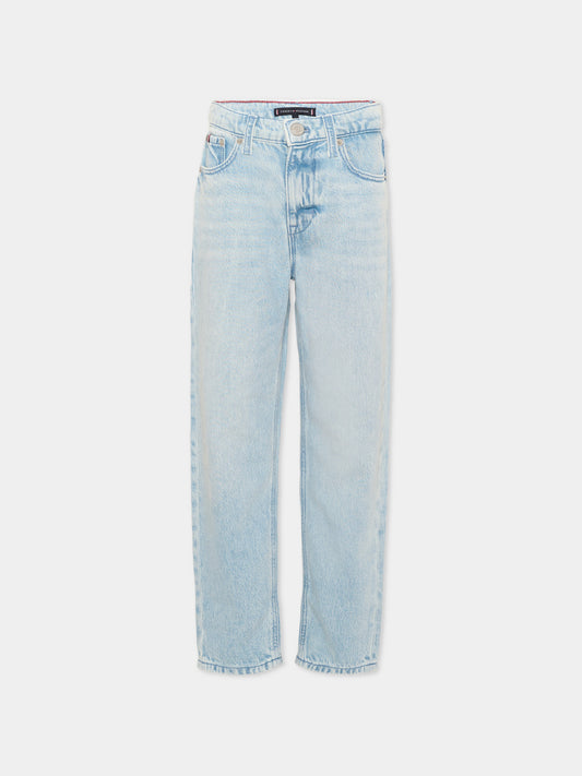 Jeans denim per bambino logo,Tommy Hilfiger Junior,KB0KB10398 1AA