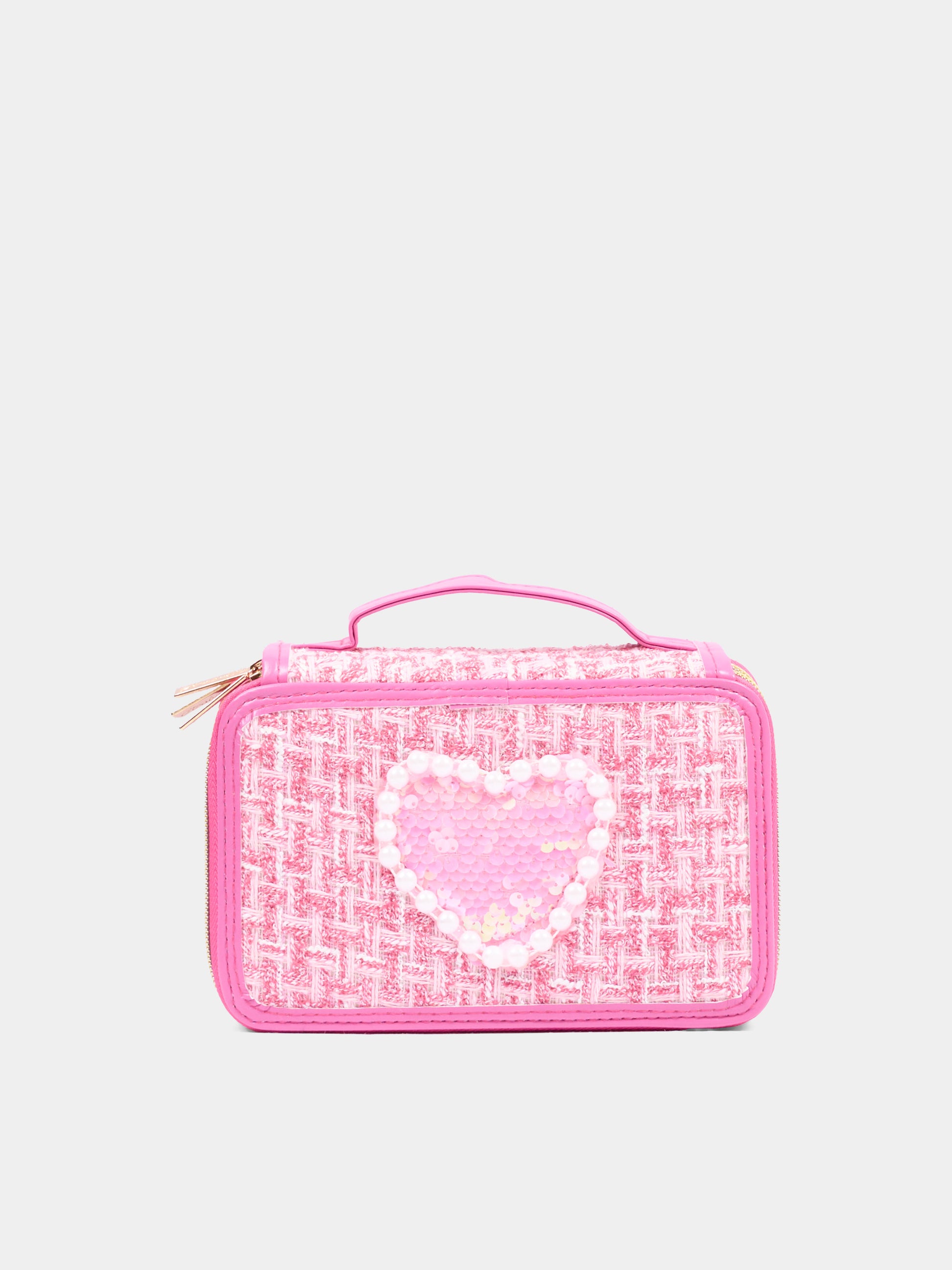 Astuccio fucsia per bambina con cuore,Girabrilla,19085 19087