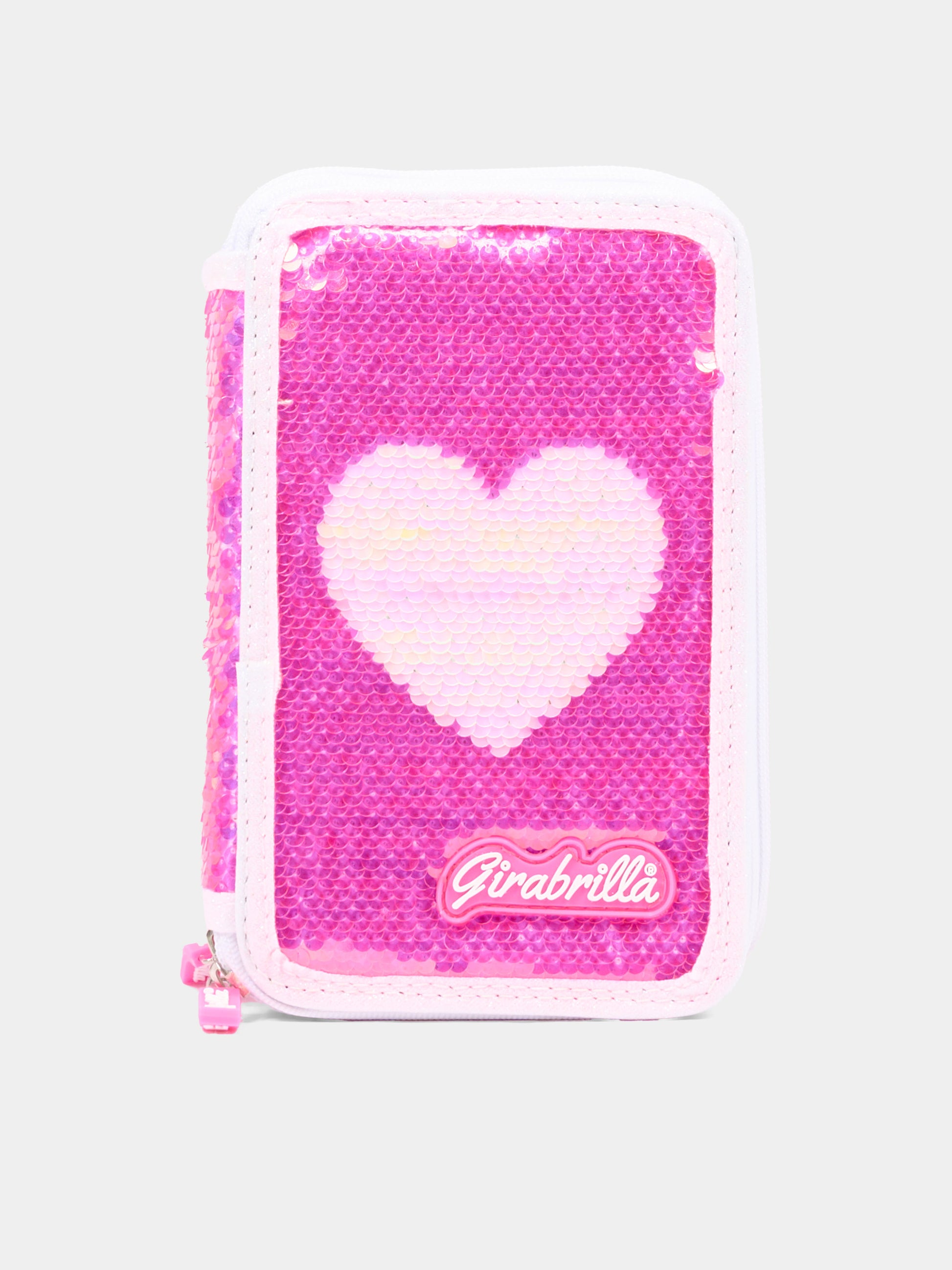 Astuccio fucsia per bambina con cuore,Girabrilla,19116 19117