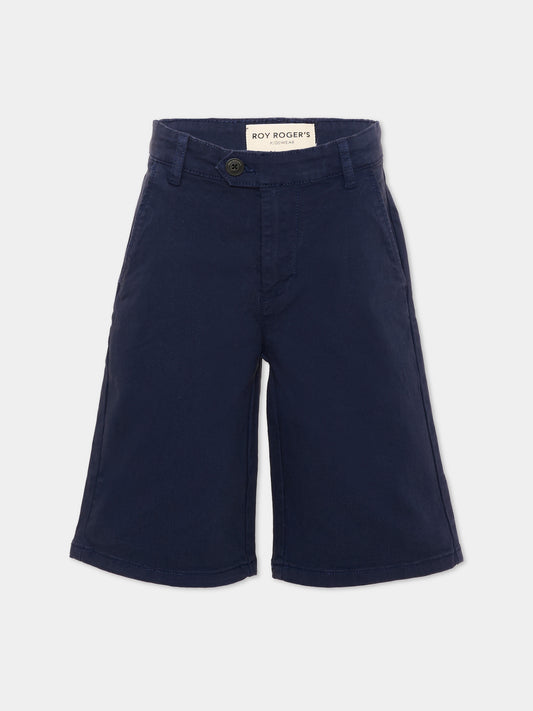 Pantaloni casual blu per bambino,Roy Roger's Kids,RG124 0 3854