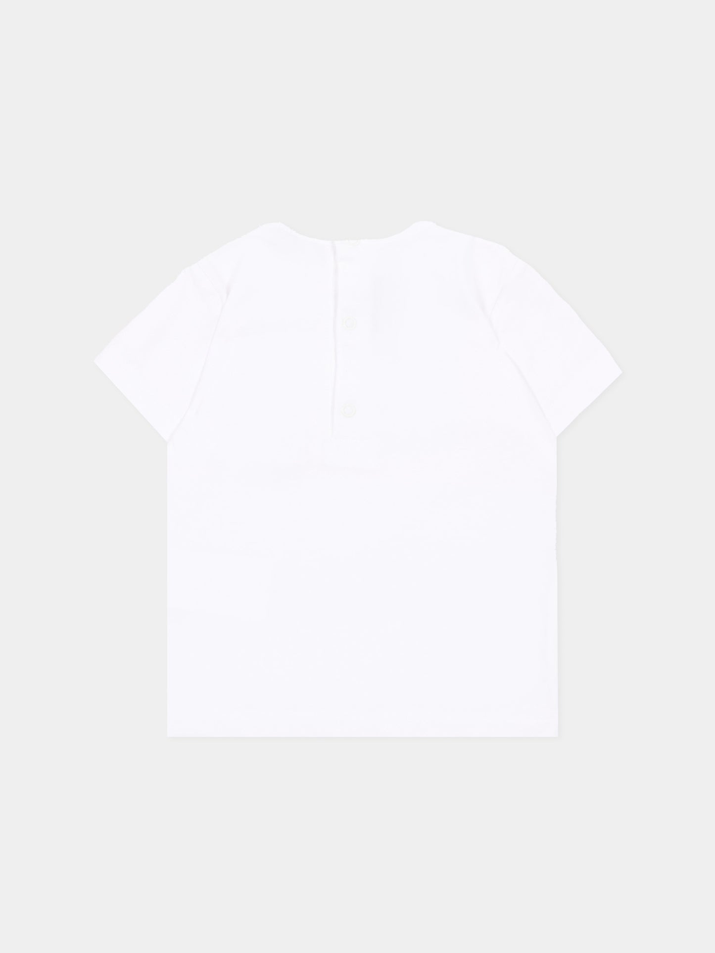 T-shirt a manica corta bianca per neonato tasca logo,Roy Roger's Kids,RG188 0 113
