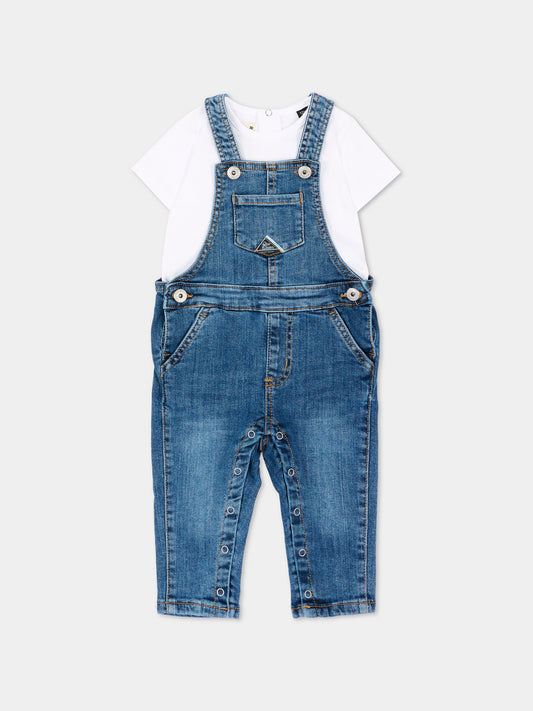 Salopette denim per neonata,Roy Roger's Kids,RG201 K1 8002