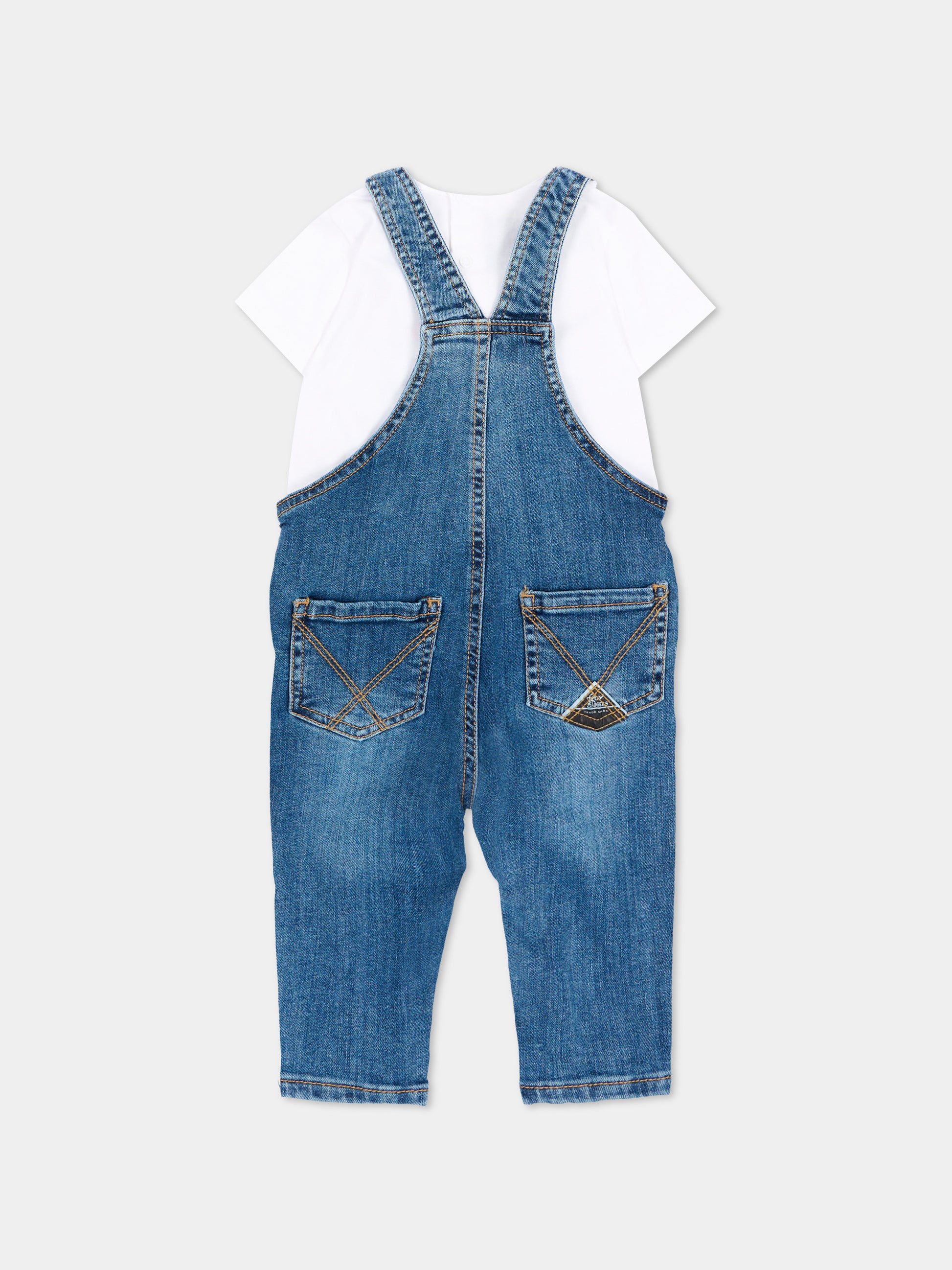 Salopette denim per neonata,Roy Roger's Kids,RG201 K1 8002